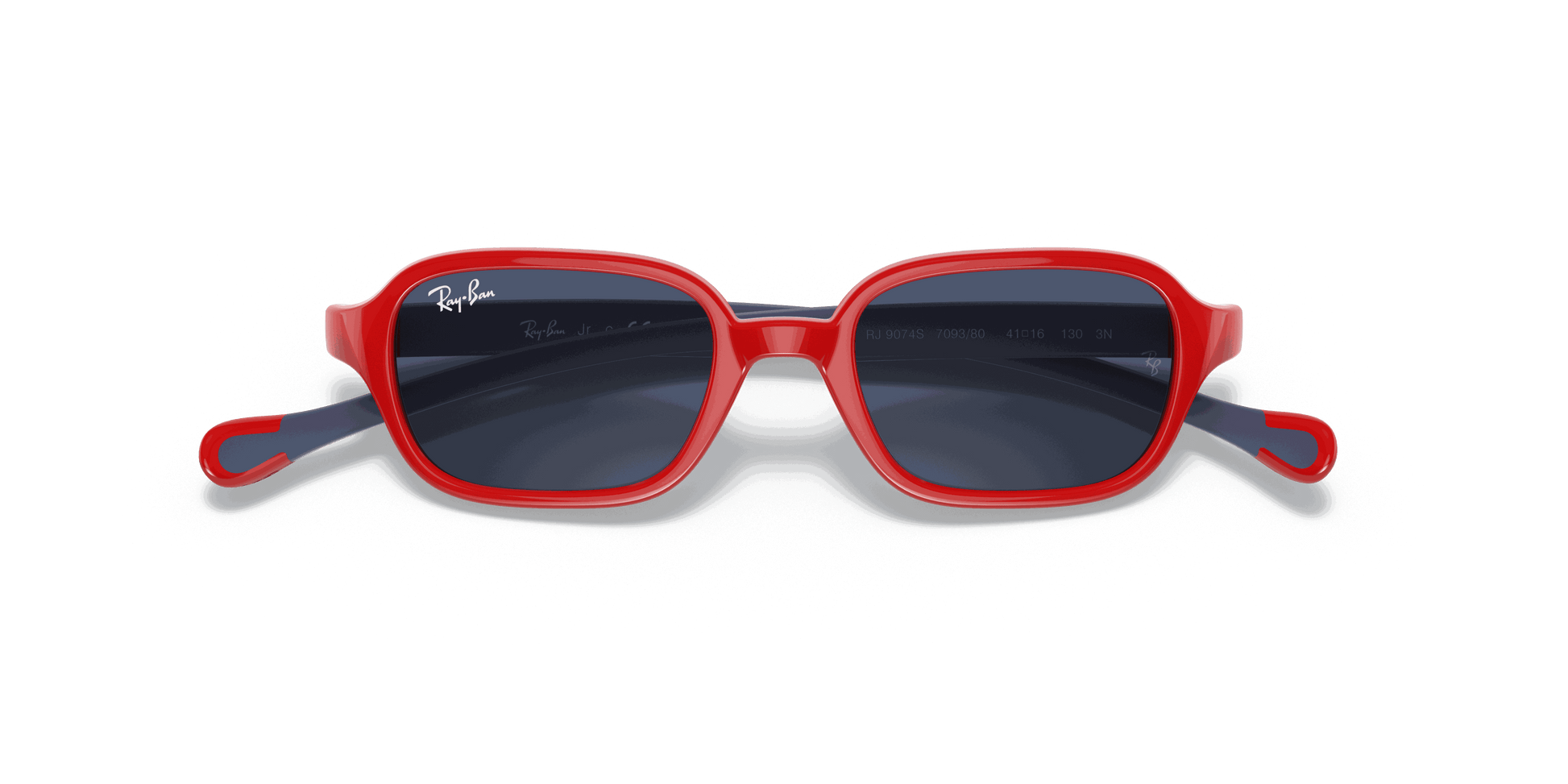 [Dark Blue Lenses, Polished Red On Blue Frame]