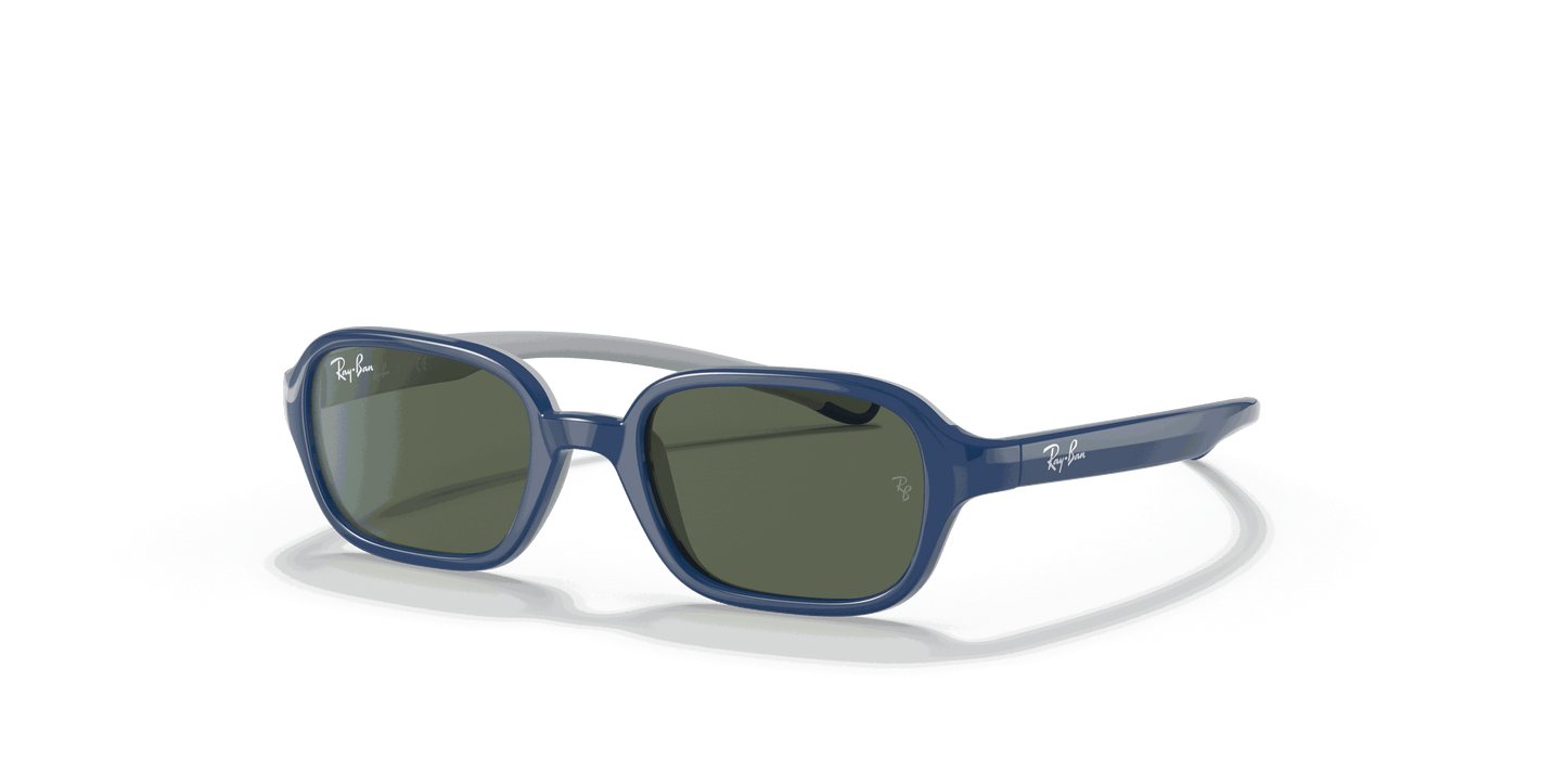 [Dark Green Lenses, Polished Blue On Grey Frame]