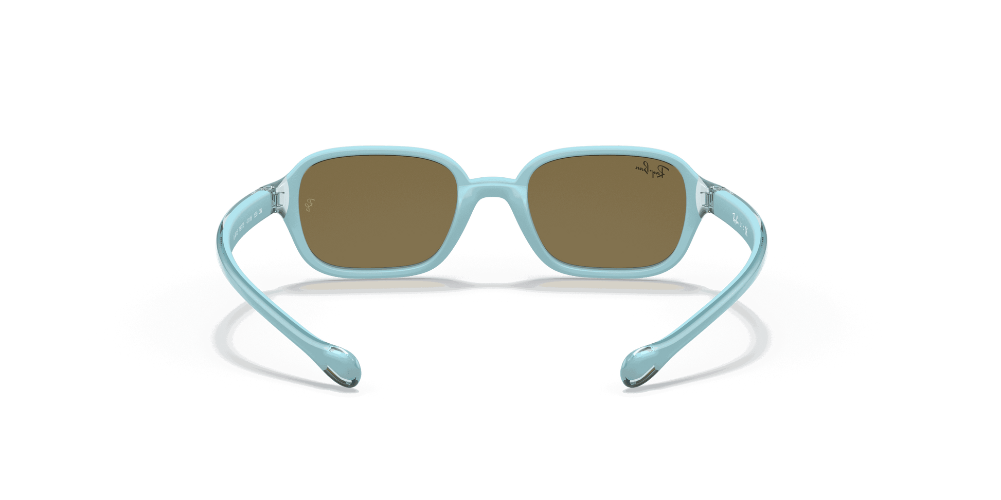 [Dark Brown Lenses, Polished Light Blue Frame]
