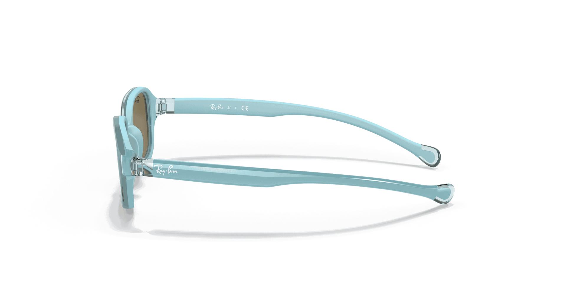 [Dark Brown Lenses, Polished Light Blue Frame]