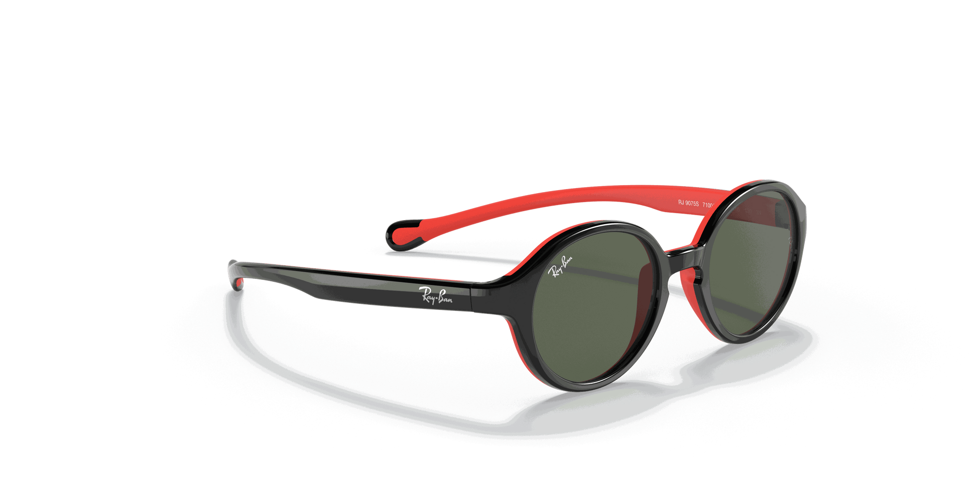 [Dark Green Lenses, Polished Black On Red Frame]