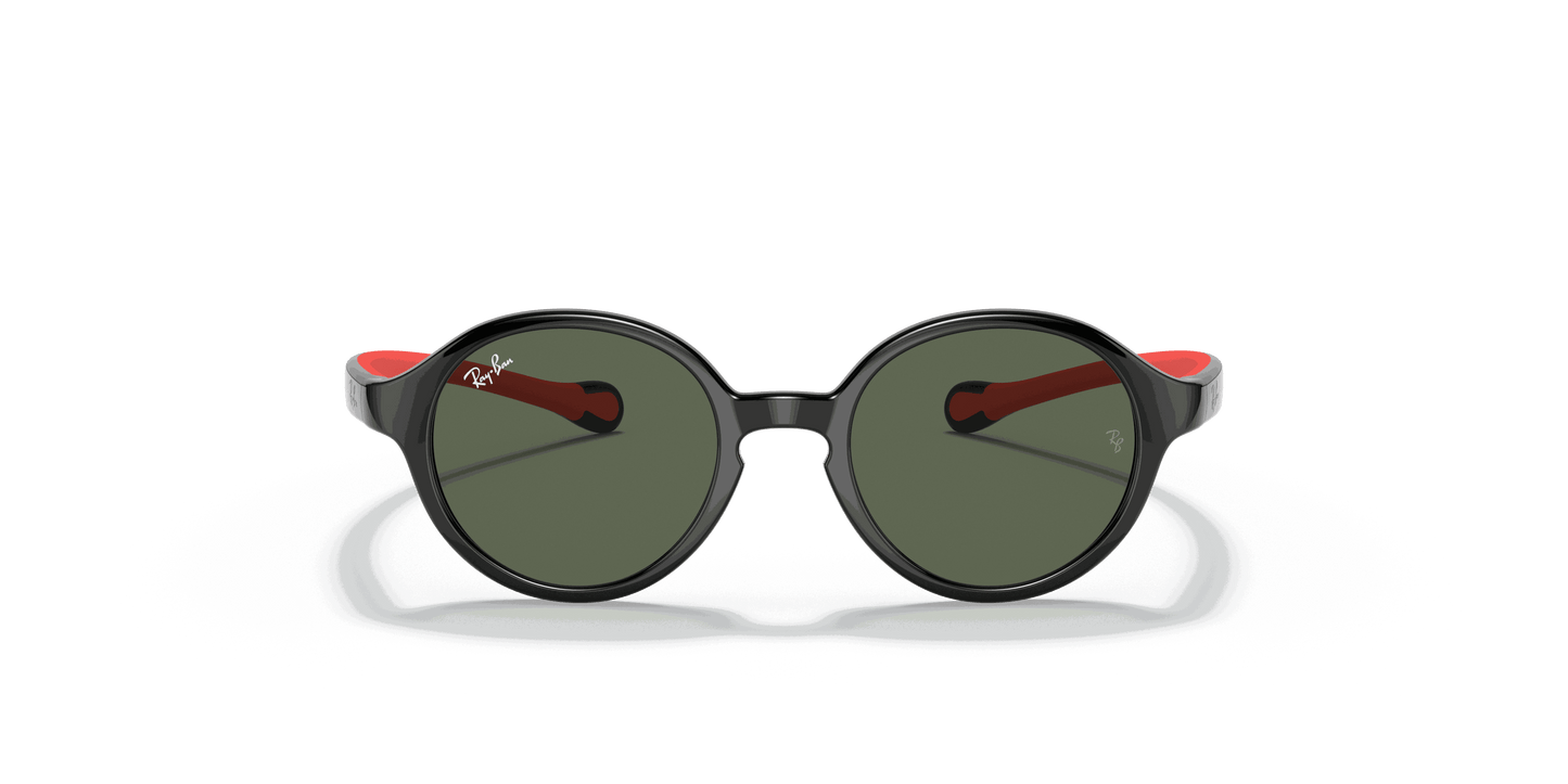 [Dark Green Lenses, Polished Black On Red Frame]