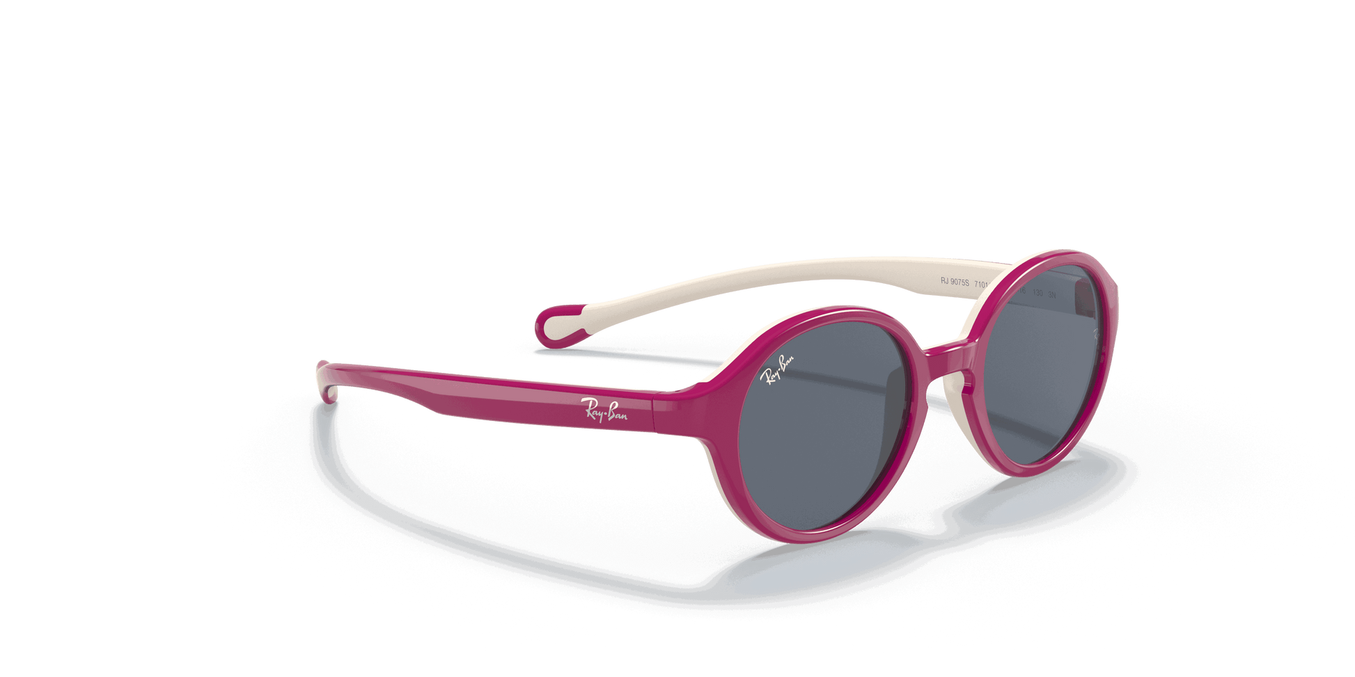 [Dark Grey Lenses, Polished Fuxia On Cream Frame]