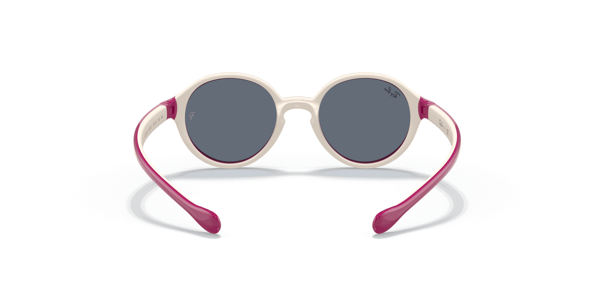 [Dark Grey Lenses, Polished Fuxia On Cream Frame]