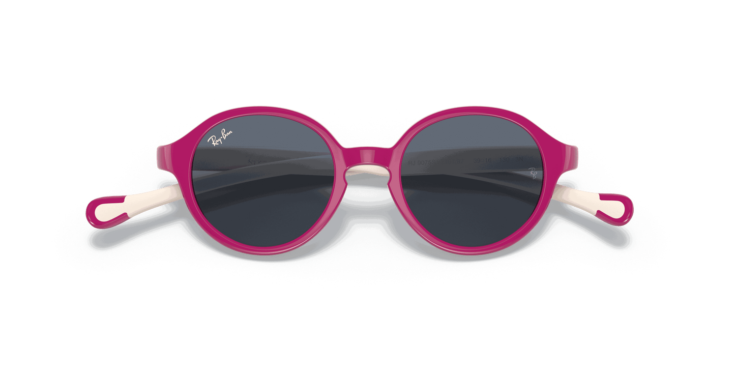 [Dark Grey Lenses, Polished Fuxia On Cream Frame]