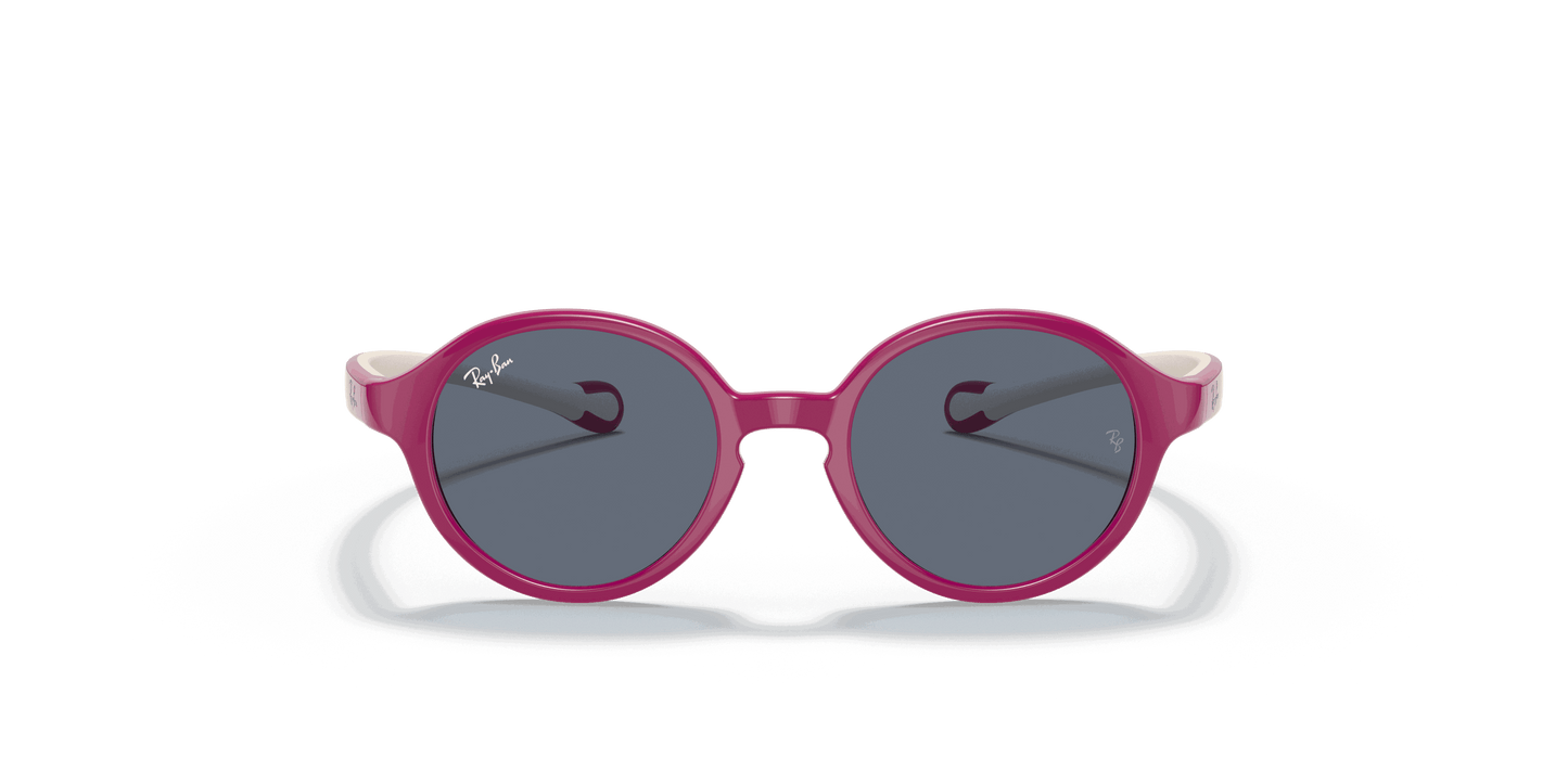 [Dark Grey Lenses, Polished Fuxia On Cream Frame]