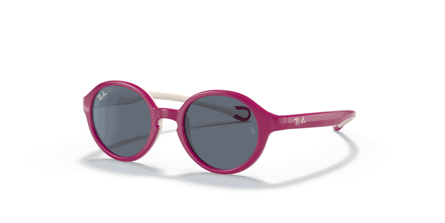 [Dark Grey Lenses, Polished Fuxia On Cream Frame]