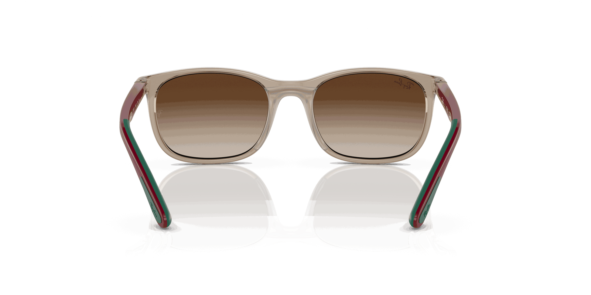 [Brown Lenses, Polished Brown On Green Frame]