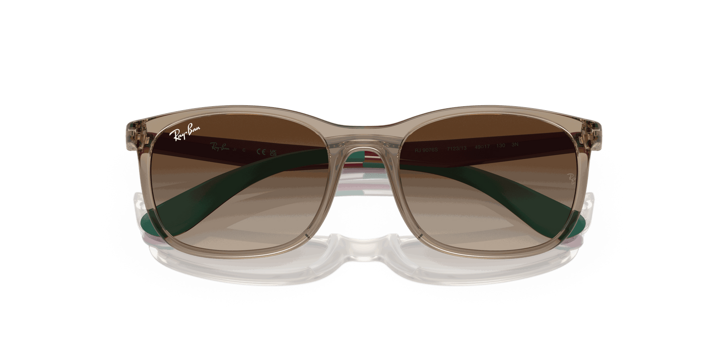 [Brown Lenses, Polished Brown On Green Frame]