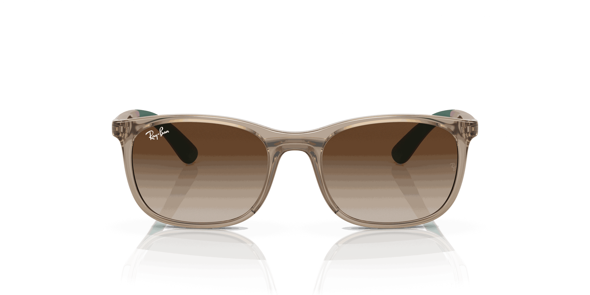 [Brown Lenses, Polished Brown On Green Frame]