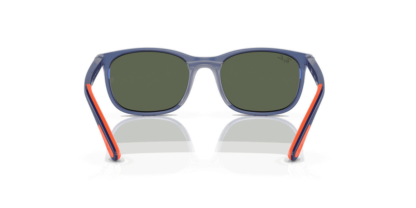[Green Lenses, Polished Blue On Orange Frame]