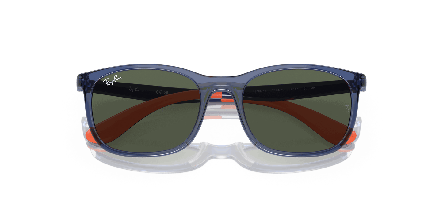 [Green Lenses, Polished Blue On Orange Frame]