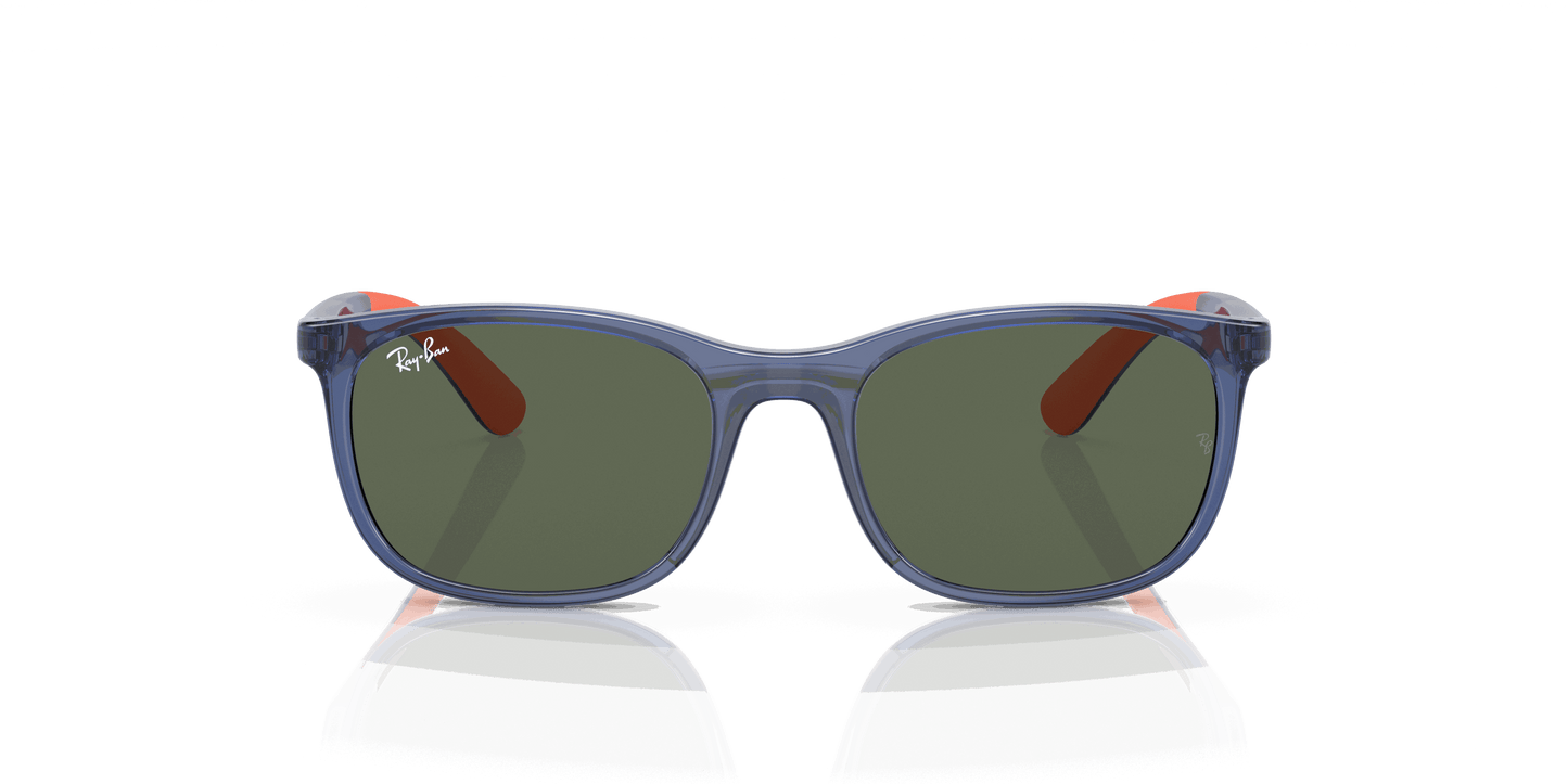 [Green Lenses, Polished Blue On Orange Frame]