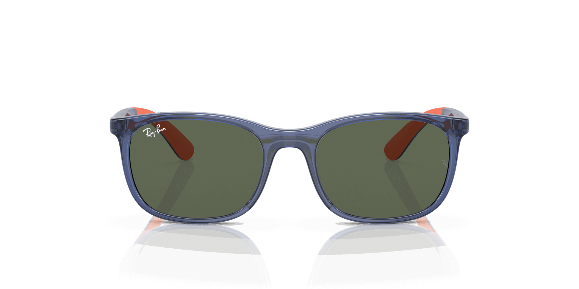 [Green Lenses, Polished Blue On Orange Frame]