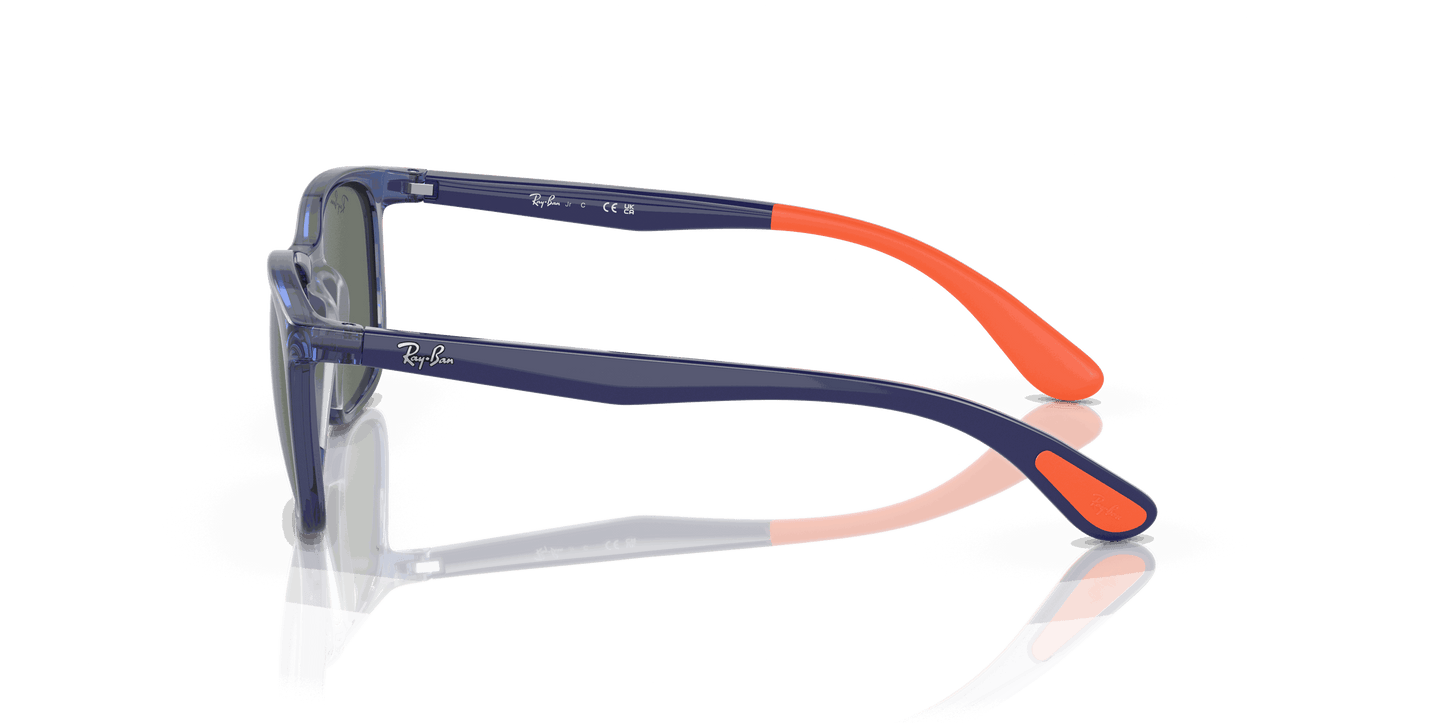 [Green Lenses, Polished Blue On Orange Frame]