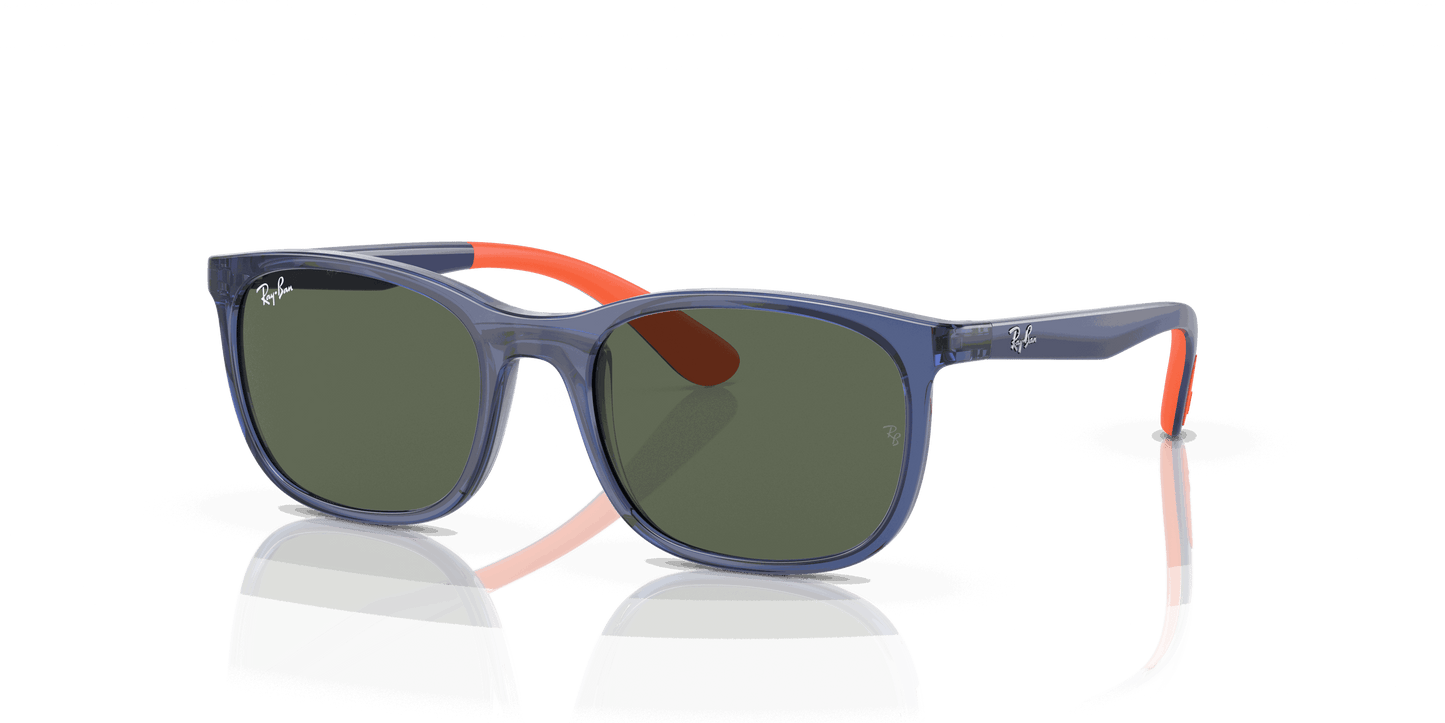 [Green Lenses, Polished Blue On Orange Frame]