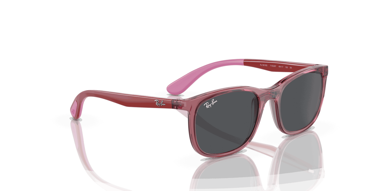 [Dark Grey Lenses, Polished Transparent Pink Frame]