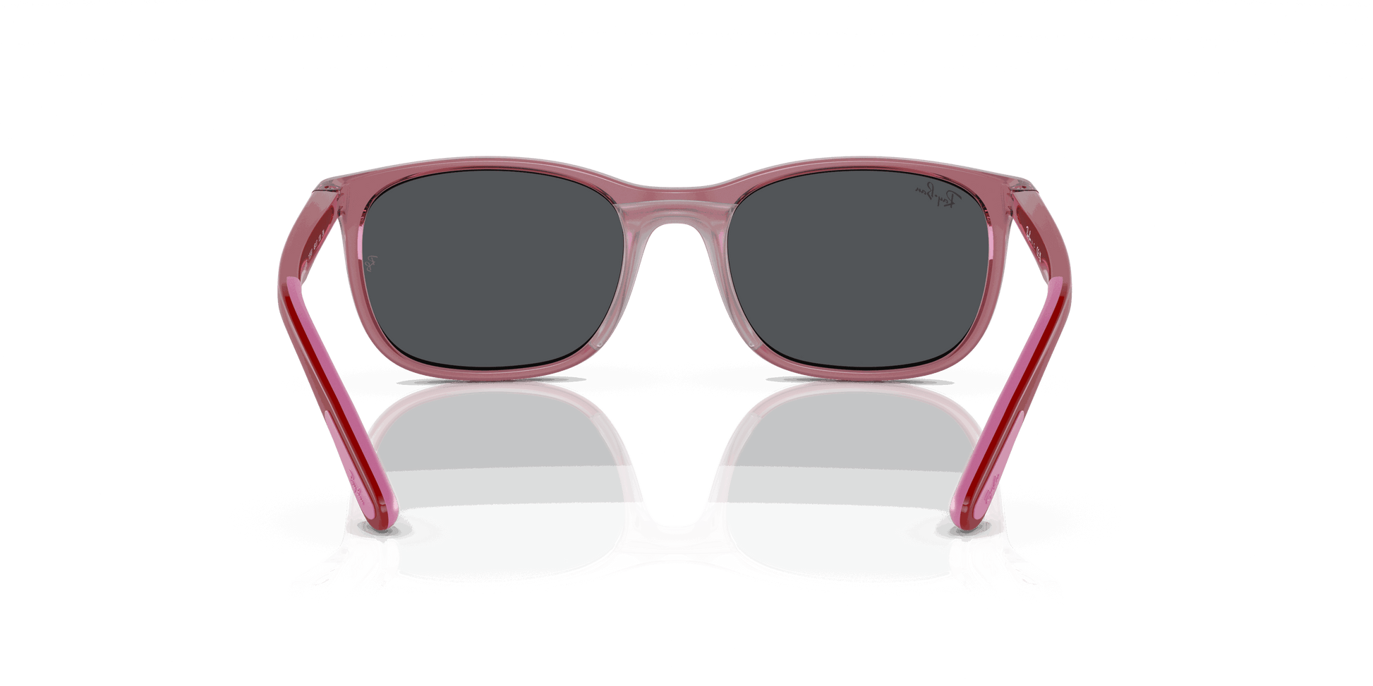 [Dark Grey Lenses, Polished Transparent Pink Frame]