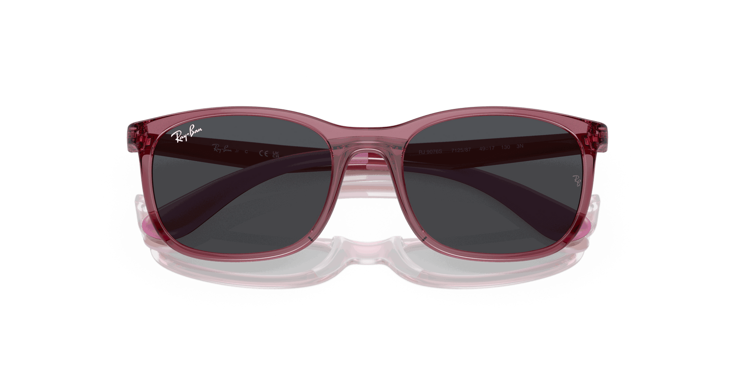 [Dark Grey Lenses, Polished Transparent Pink Frame]