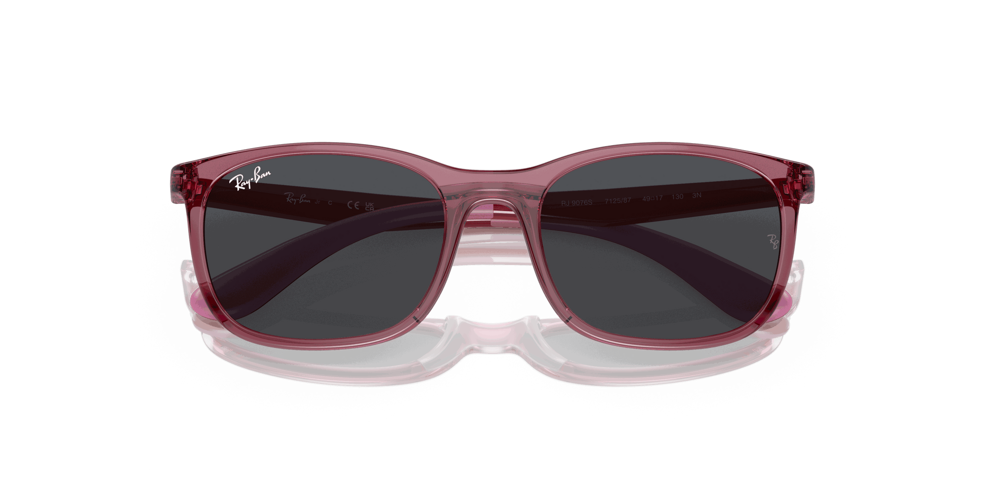 [Dark Grey Lenses, Polished Transparent Pink Frame]