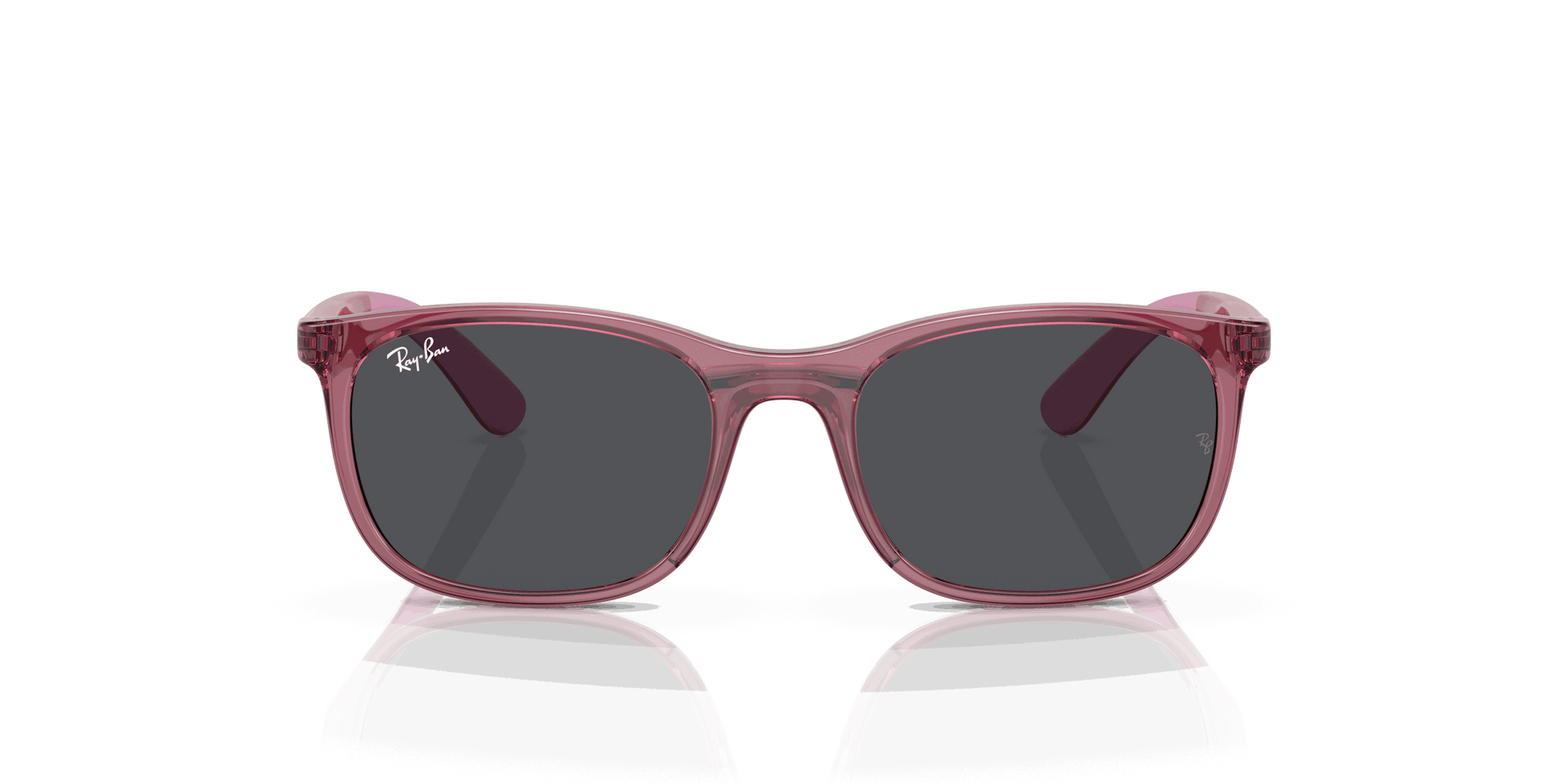 [Dark Grey Lenses, Polished Transparent Pink Frame]