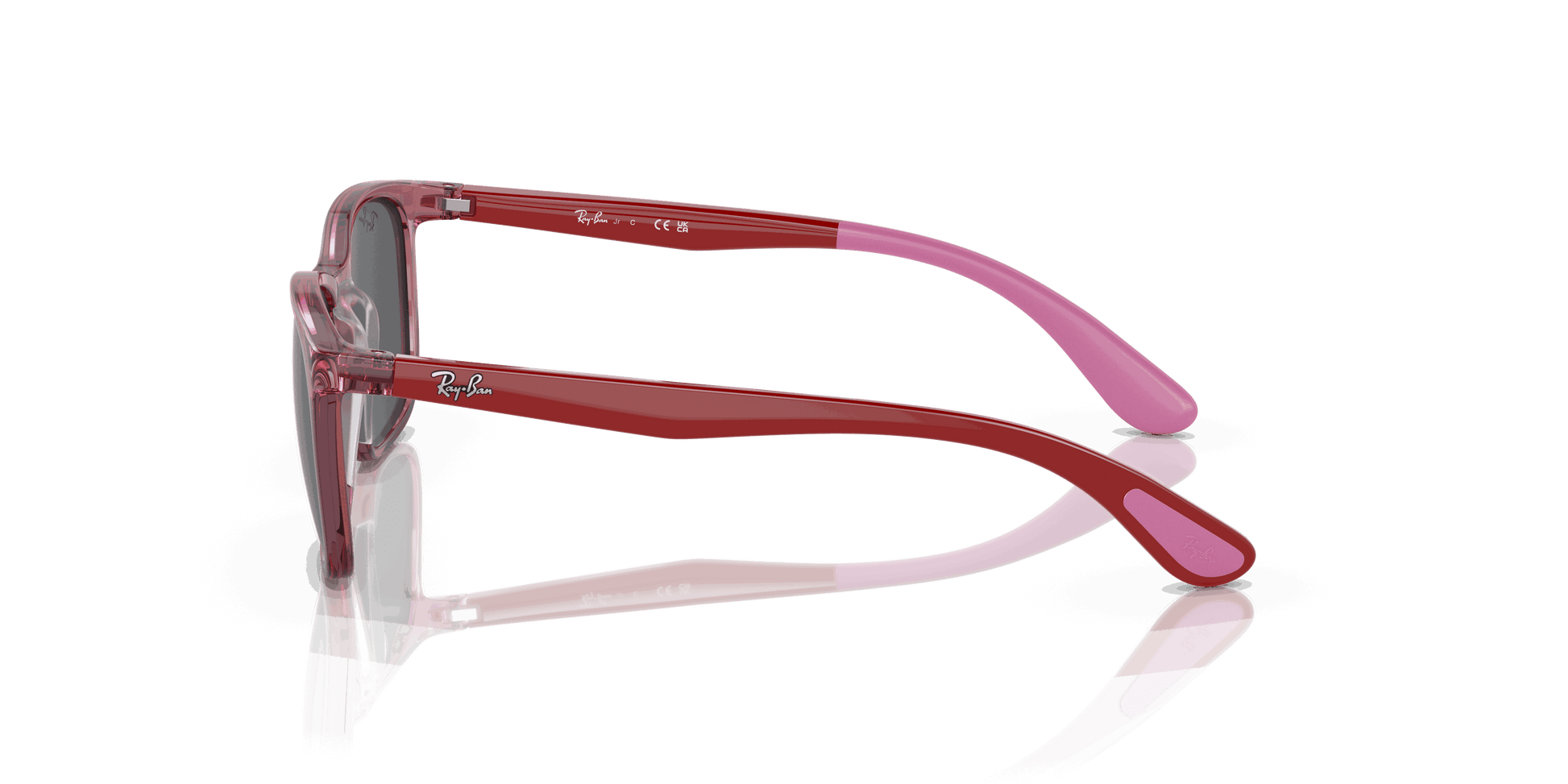 [Dark Grey Lenses, Polished Transparent Pink Frame]