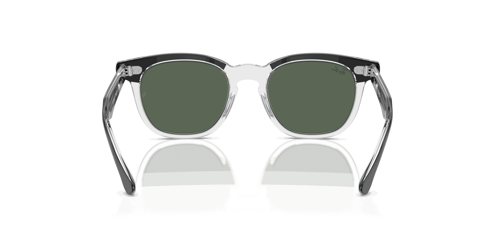 [Dark Green Lenses, Polished Black On Transparent Frame]