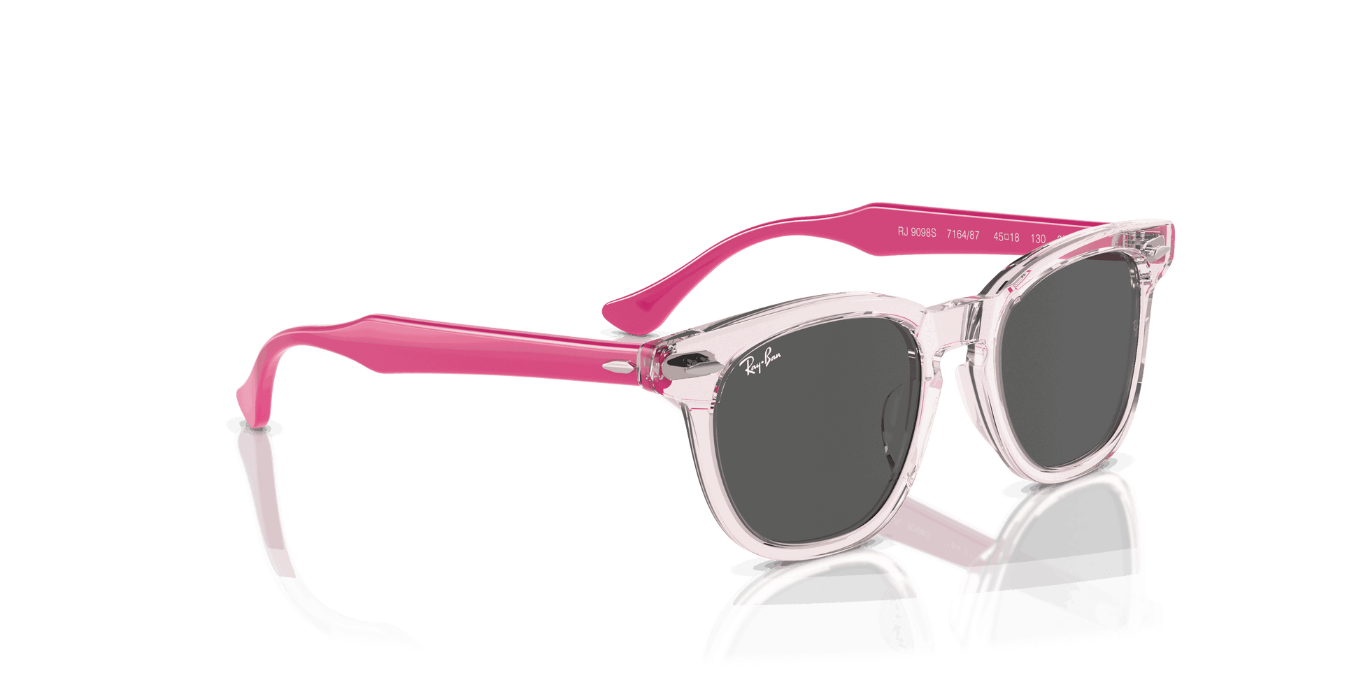[Dark Grey Lenses, Polished Transparent Pink Frame]