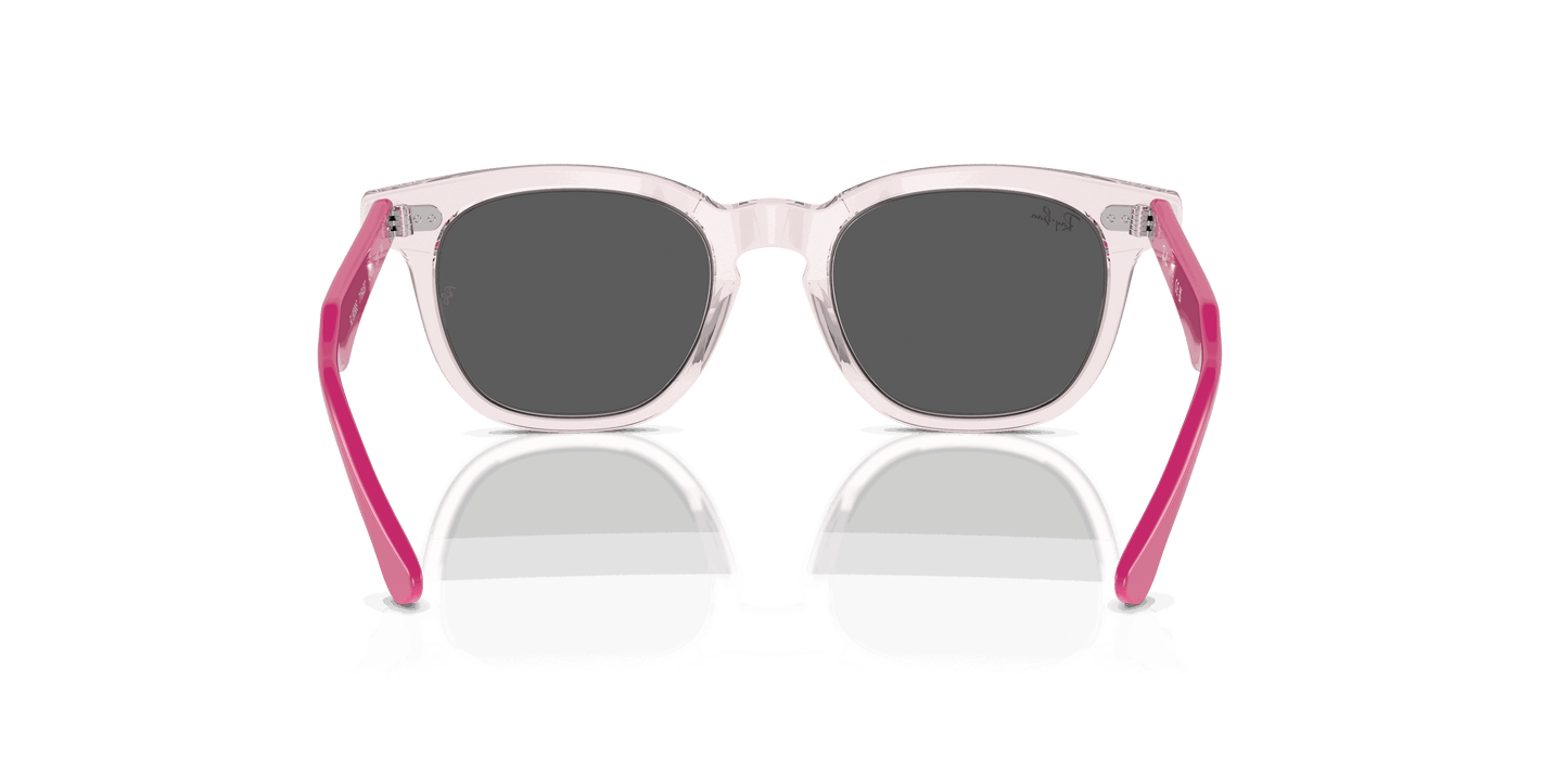 [Dark Grey Lenses, Polished Transparent Pink Frame]