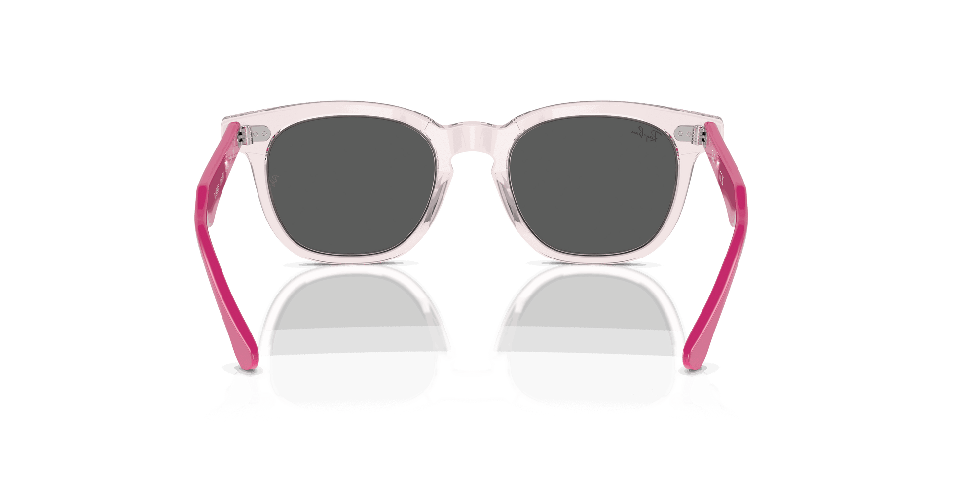 [Dark Grey Lenses, Polished Transparent Pink Frame]
