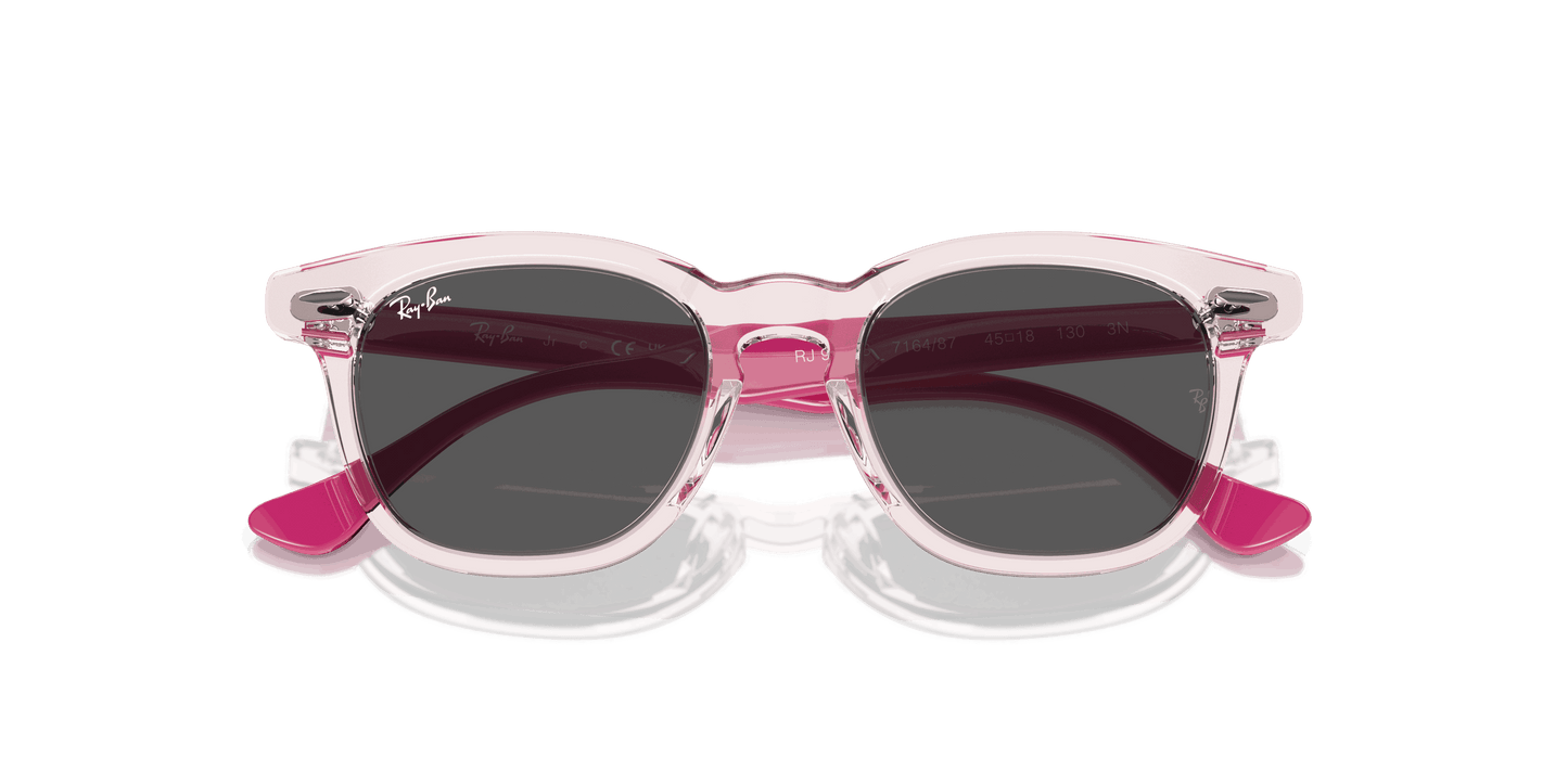 [Dark Grey Lenses, Polished Transparent Pink Frame]
