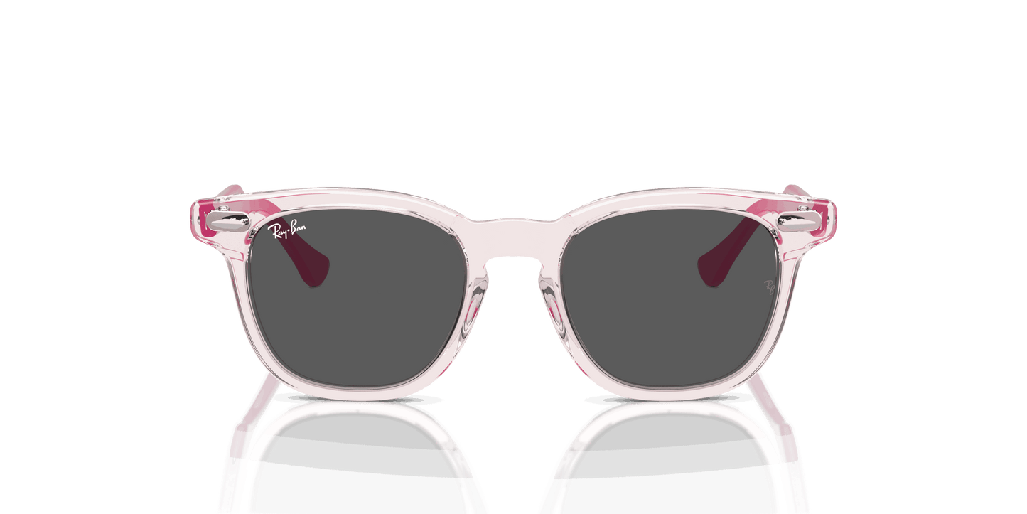 [Dark Grey Lenses, Polished Transparent Pink Frame]