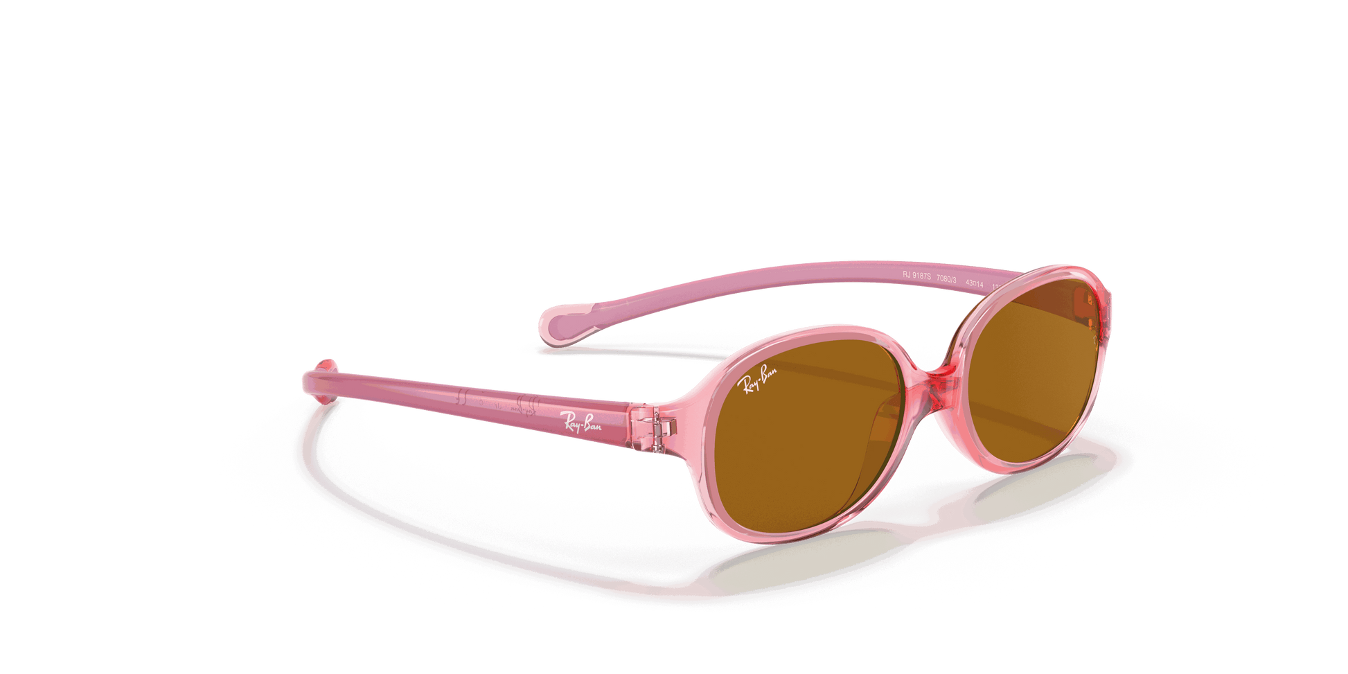 [Brown Lenses, Polished Transparent Light Red Frame]