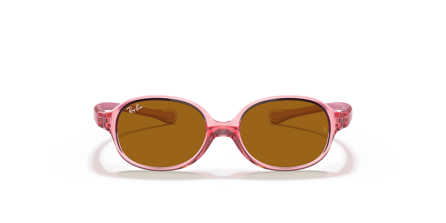 [Brown Lenses, Polished Transparent Light Red Frame]