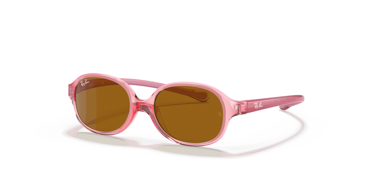 [Brown Lenses, Polished Transparent Light Red Frame]