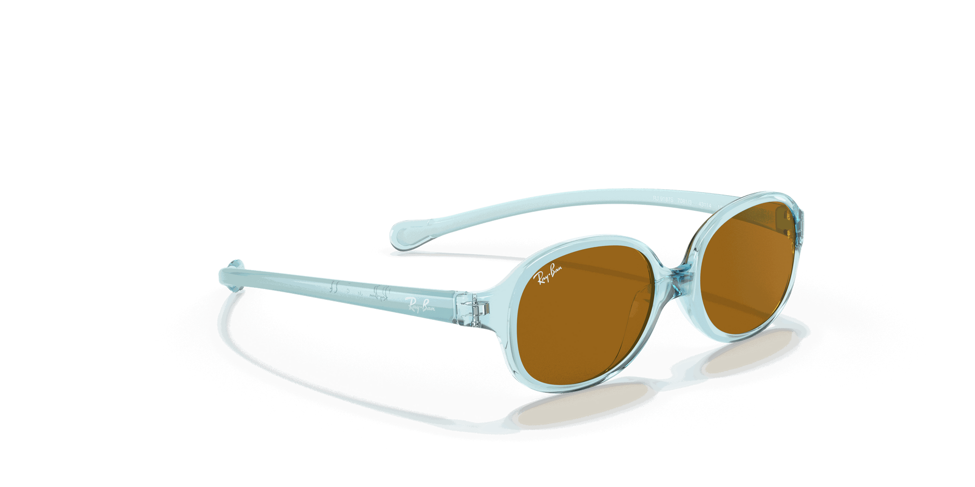 [Brown Lenses, Polished Transparent Light Blue Frame]