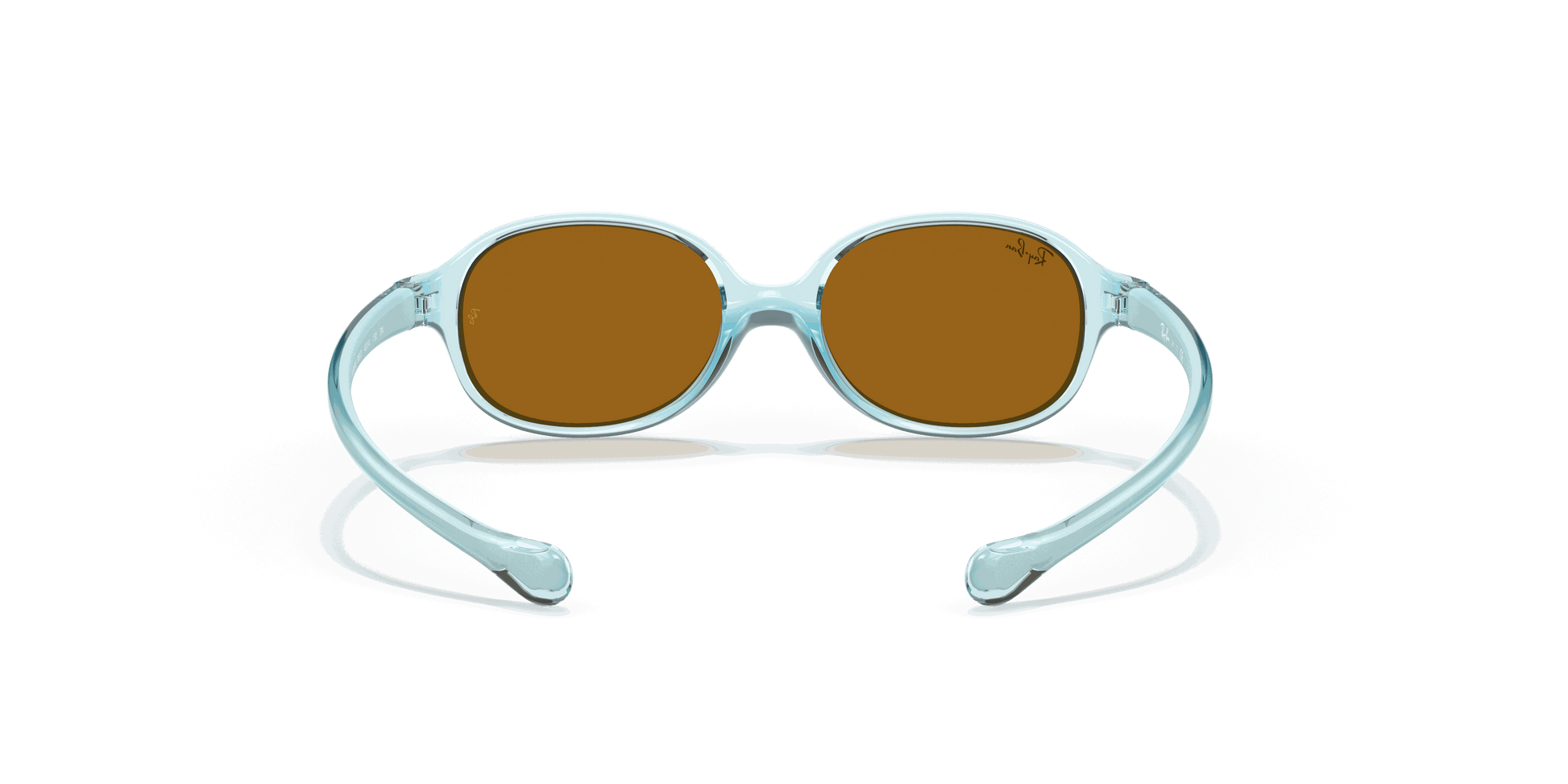 [Brown Lenses, Polished Transparent Light Blue Frame]