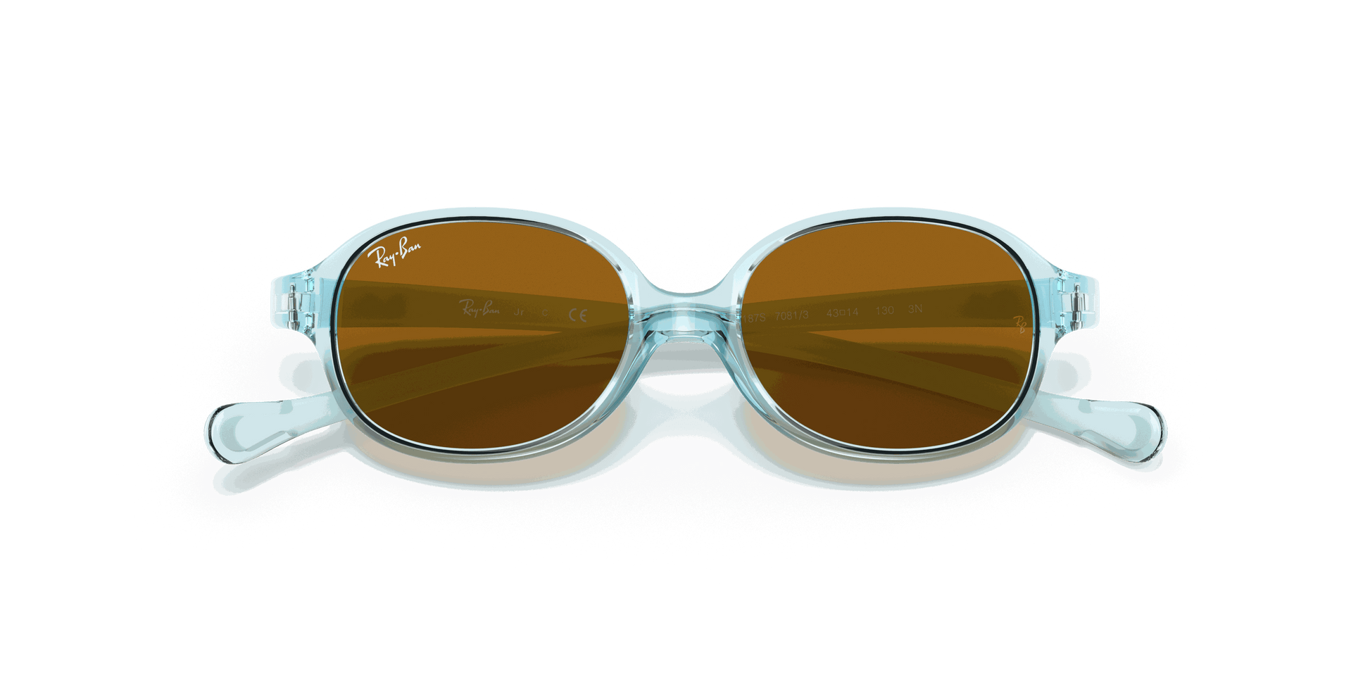 [Brown Lenses, Polished Transparent Light Blue Frame]