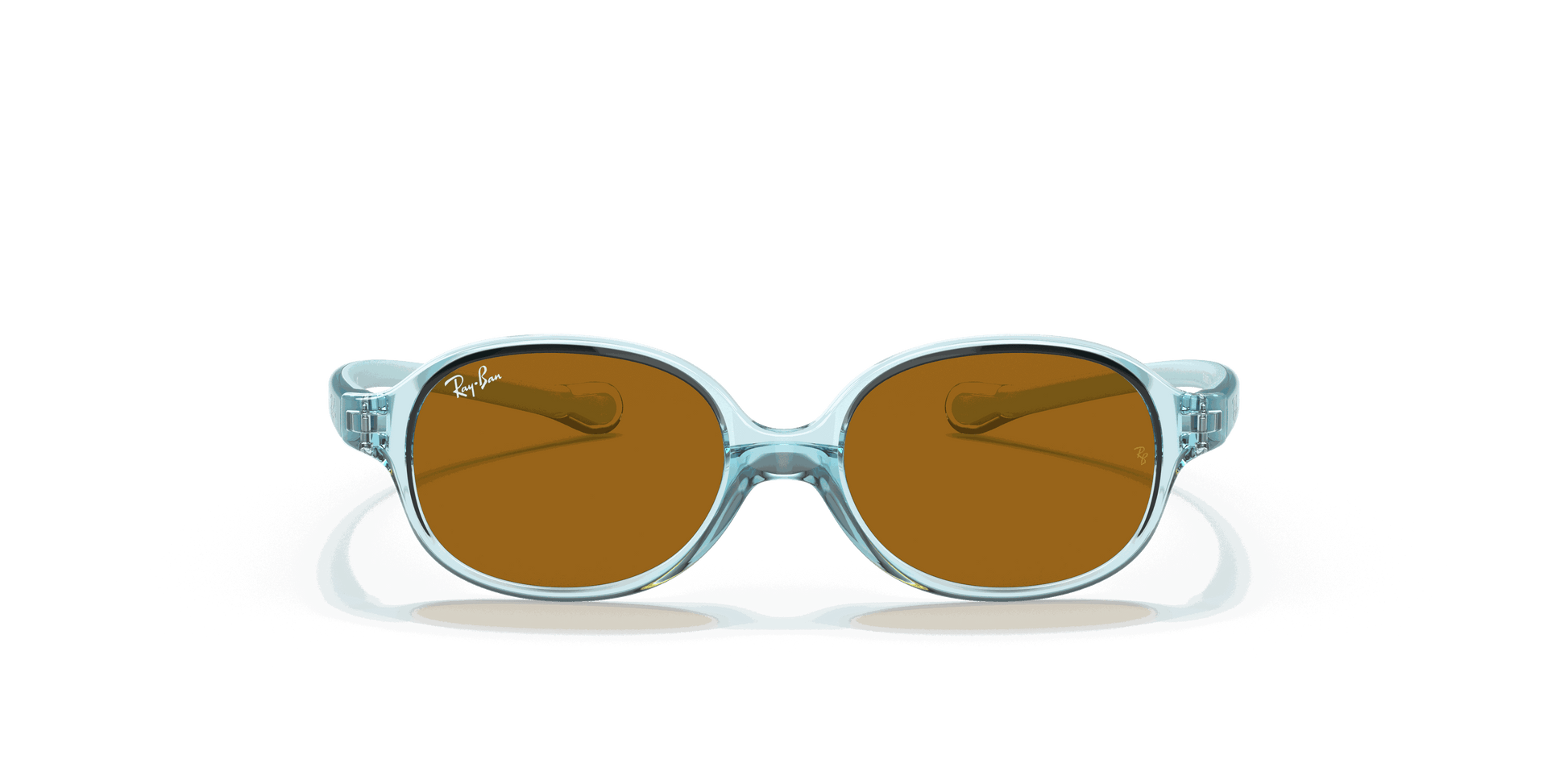 [Brown Lenses, Polished Transparent Light Blue Frame]