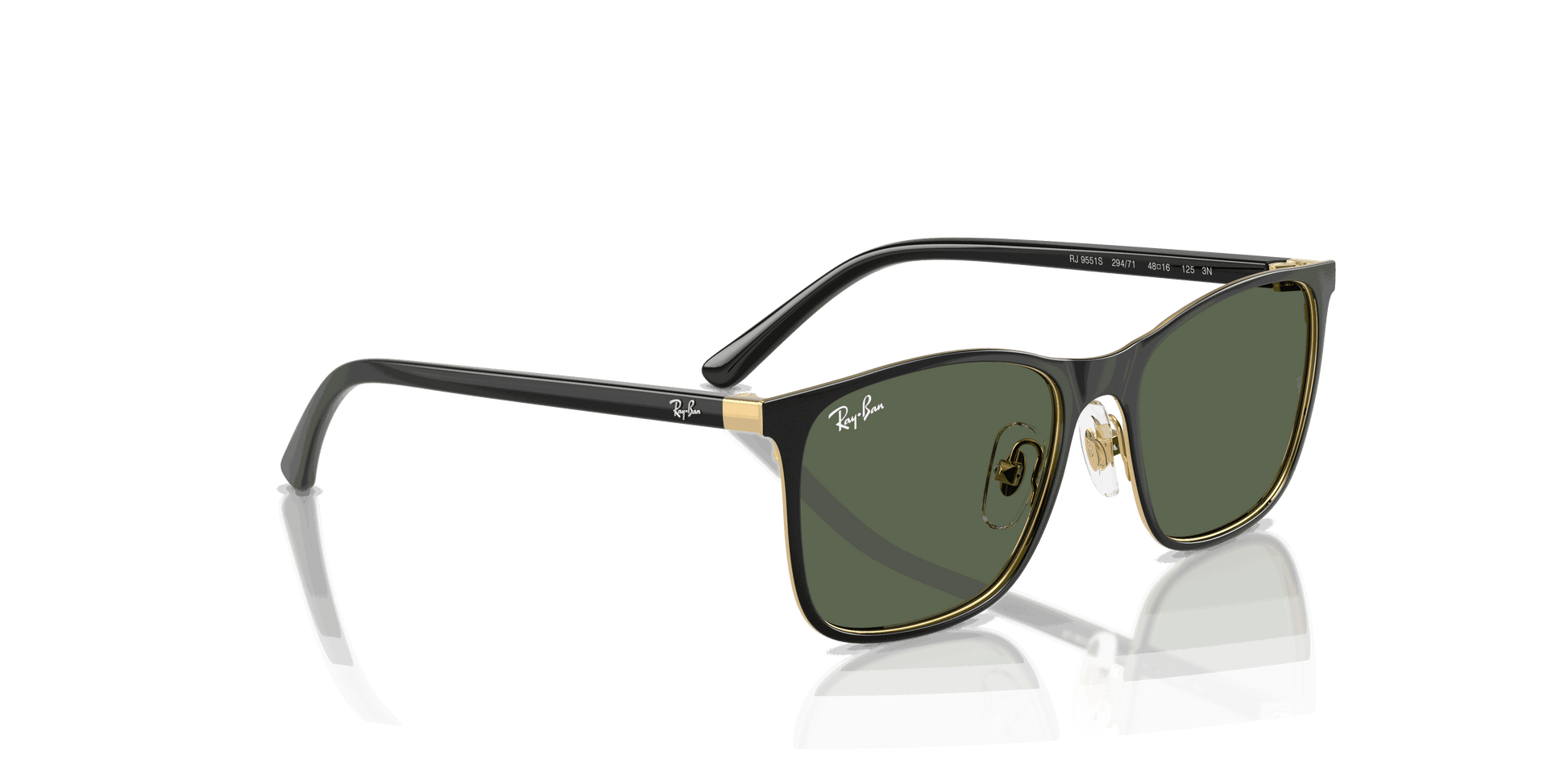 [Dark Green Lenses, Polished Black On Arista Frame]