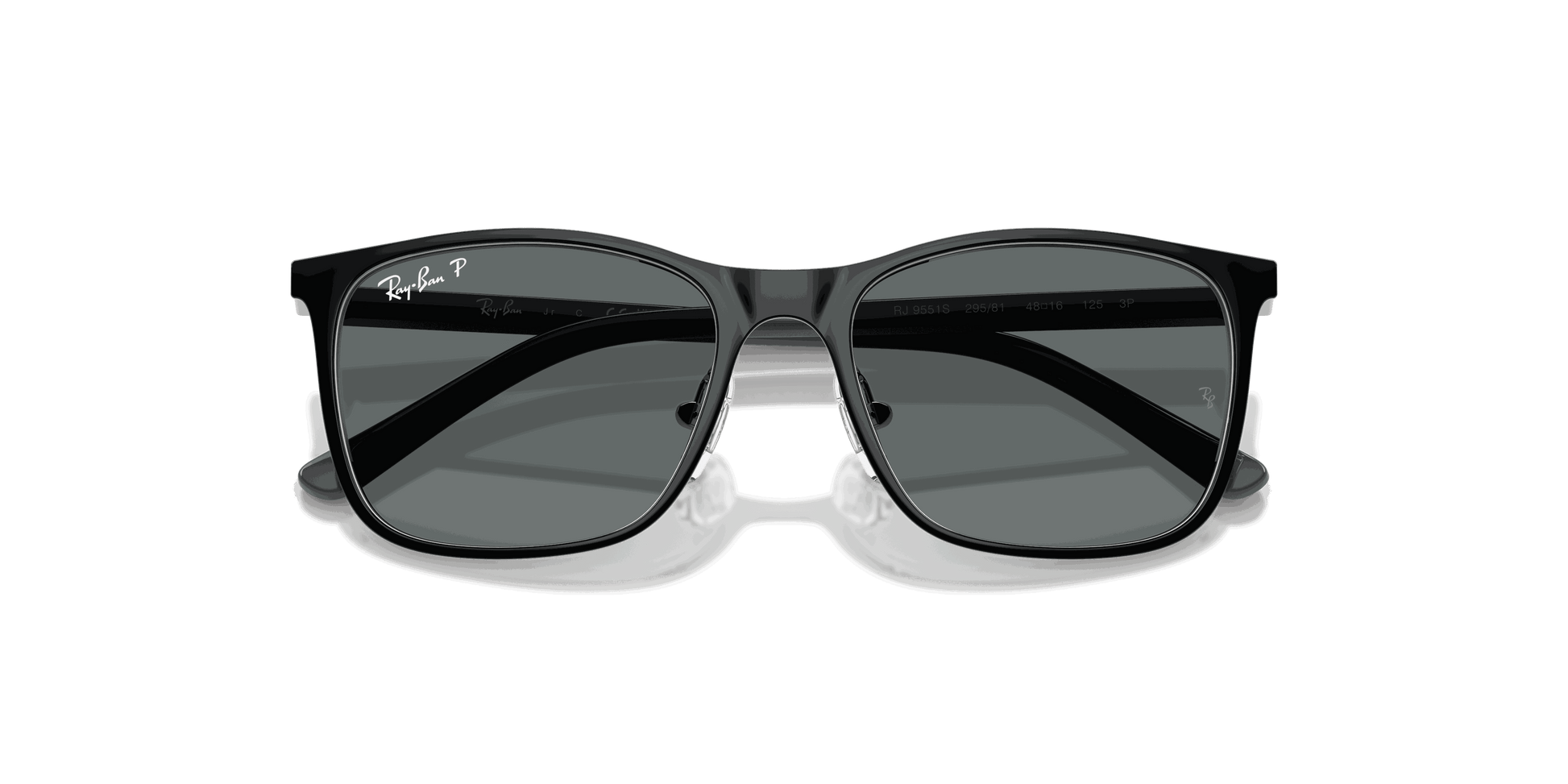 [Dark Grey Polar Lenses, Polished Black On Silver Frame]