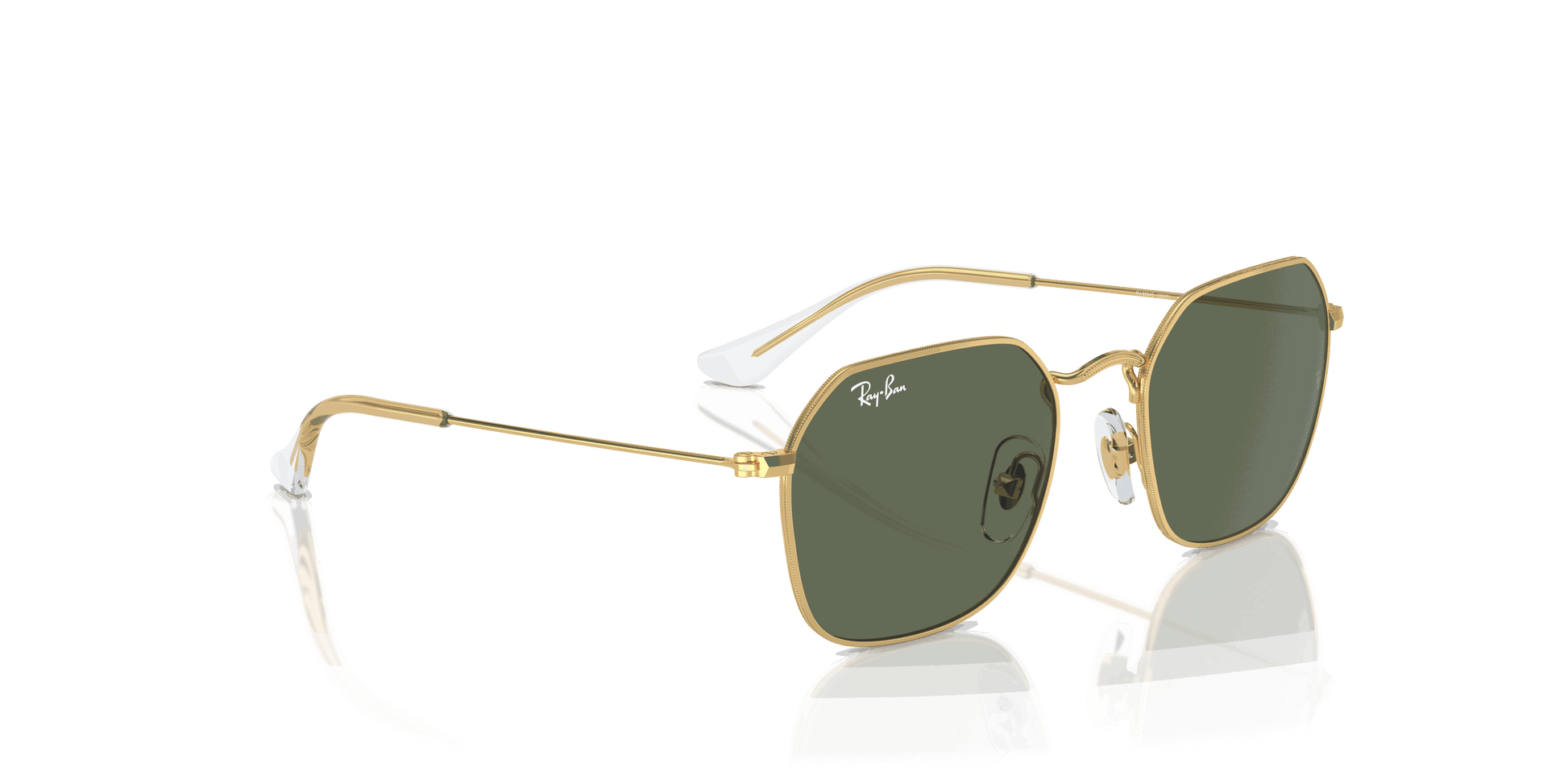 [Dark Green Lenses, Polished Arista Gold Frame]