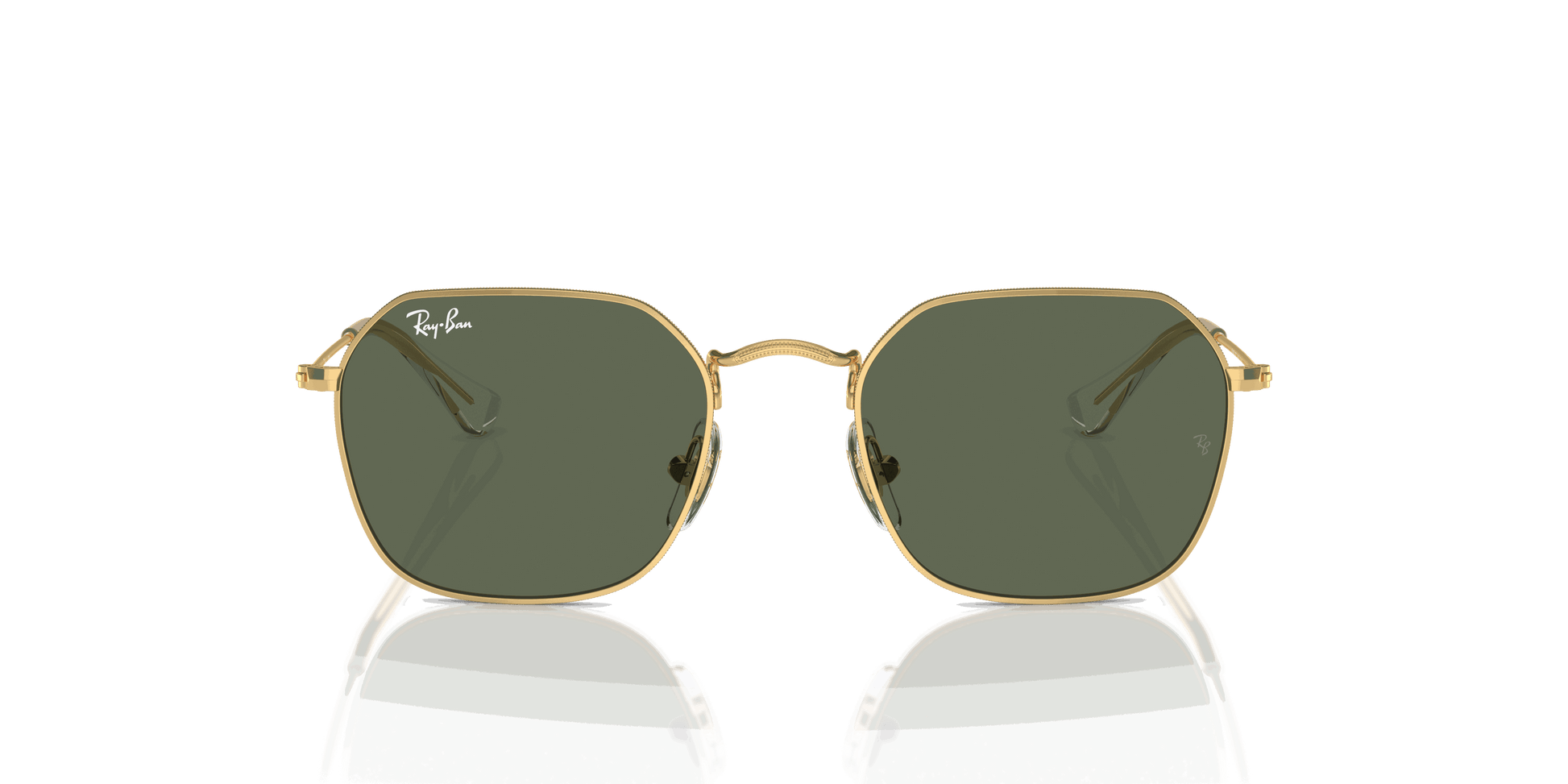[Dark Green Lenses, Polished Arista Gold Frame]