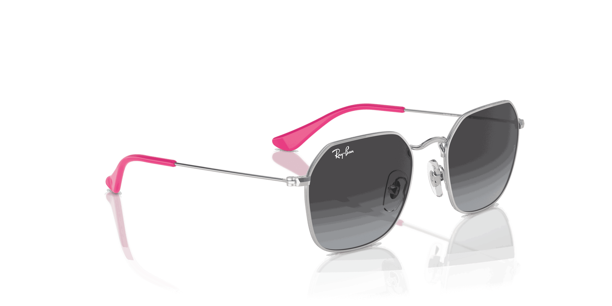 [Grey Lenses, Polished Silver Frame]