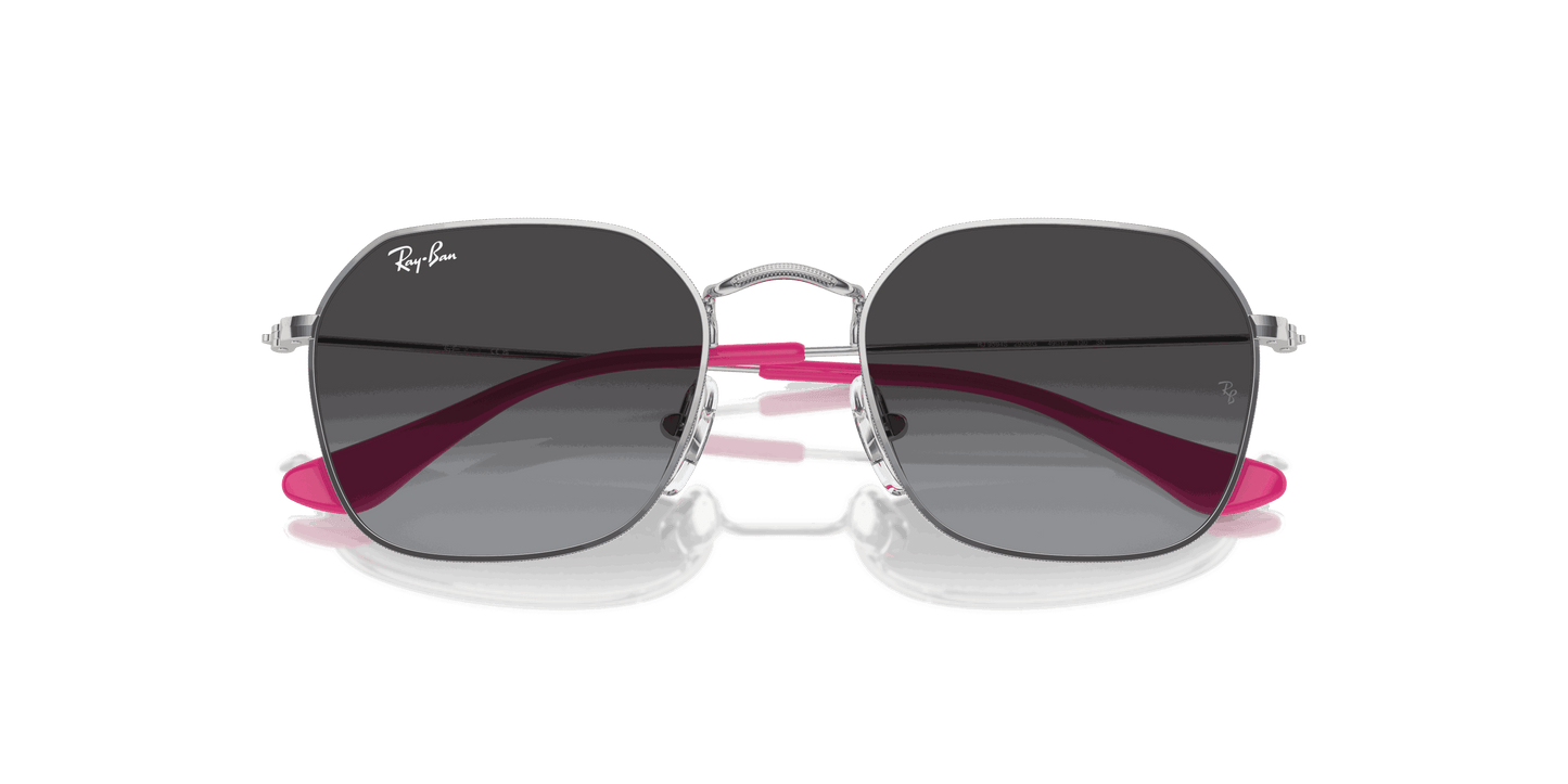 [Grey Lenses, Polished Silver Frame]