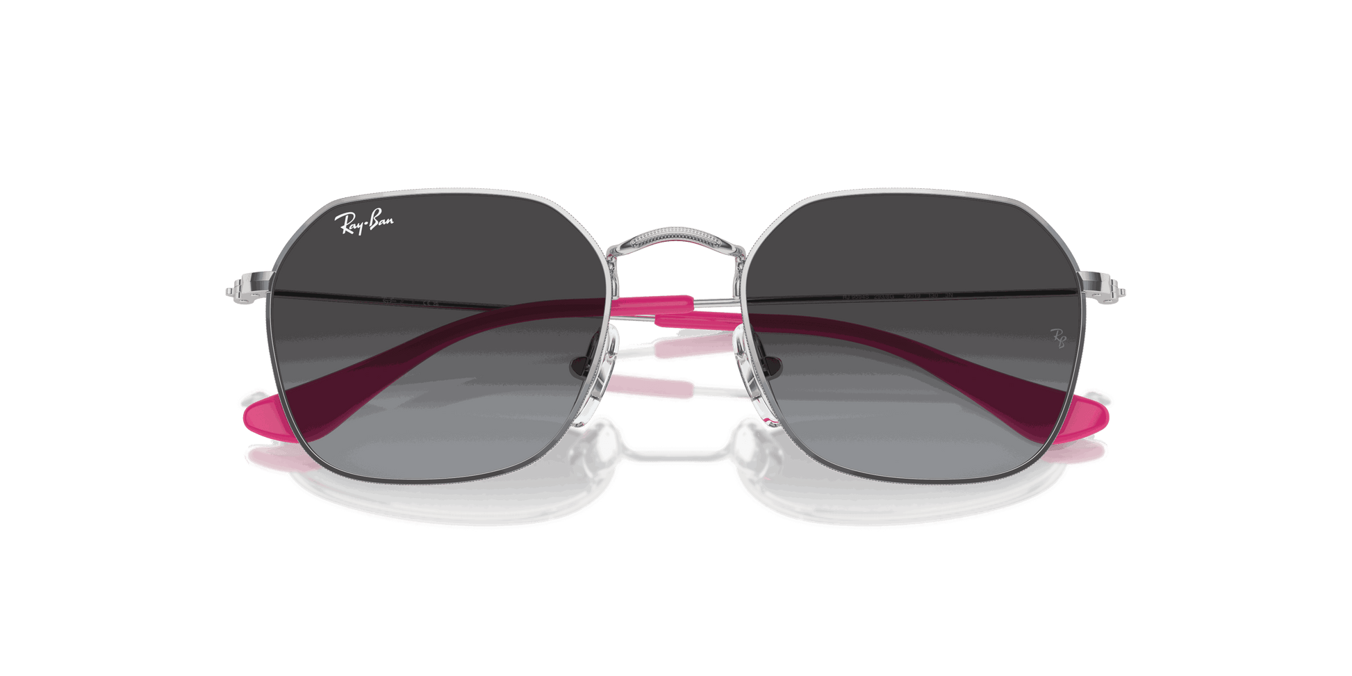 [Grey Lenses, Polished Silver Frame]