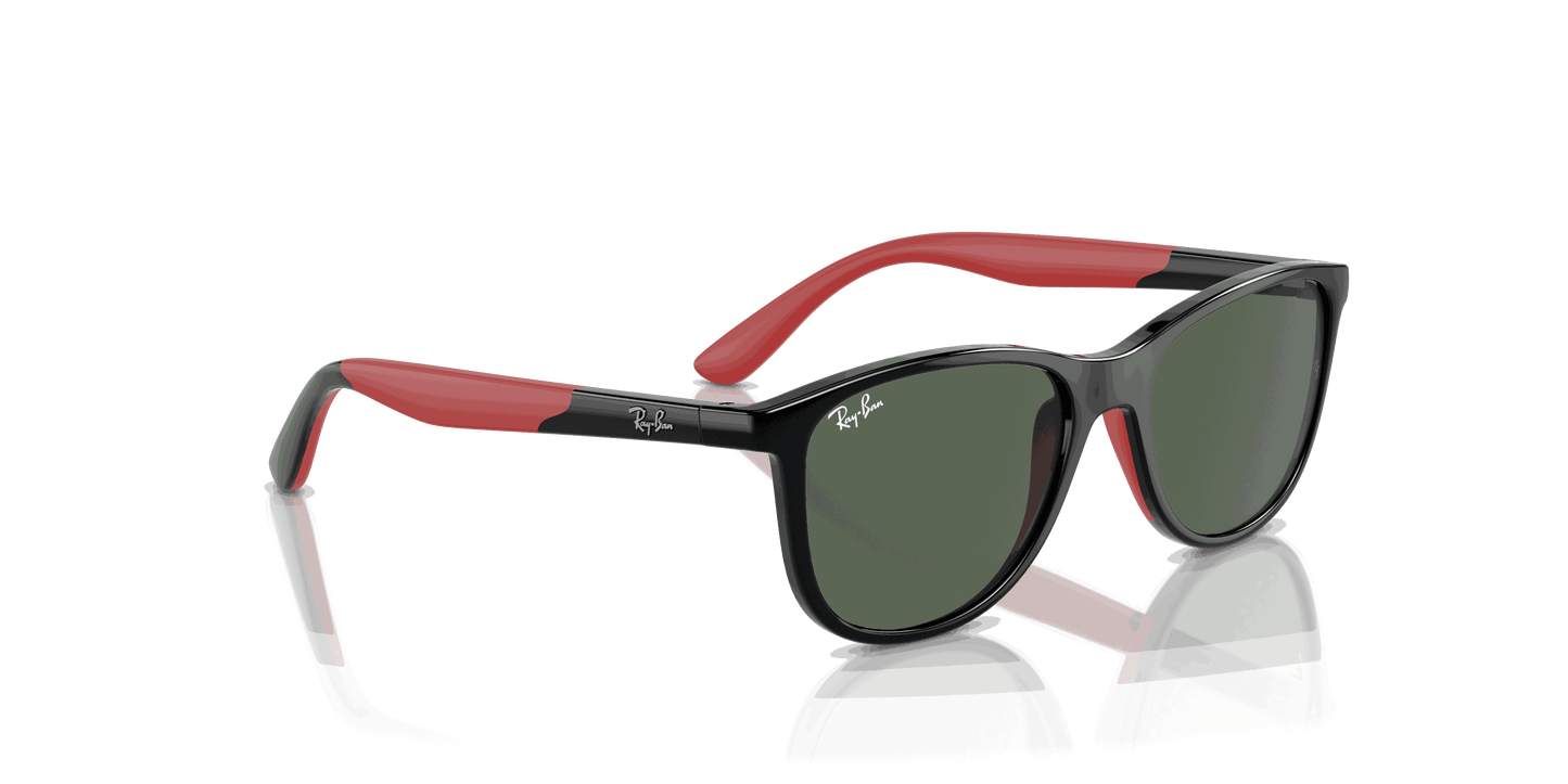 [Dark Green Lenses, Polished Black On Red Frame]