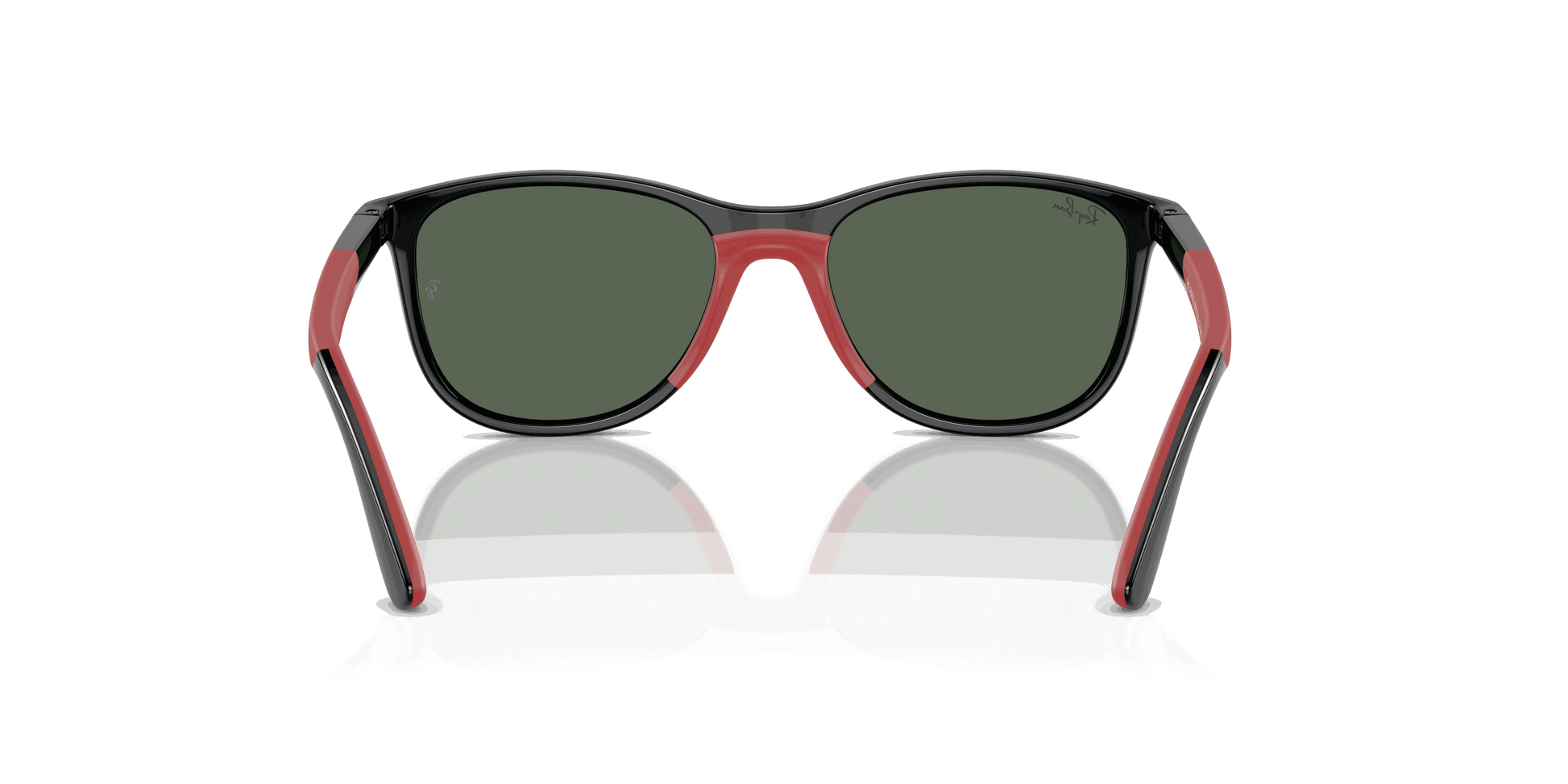 [Dark Green Lenses, Polished Black On Red Frame]
