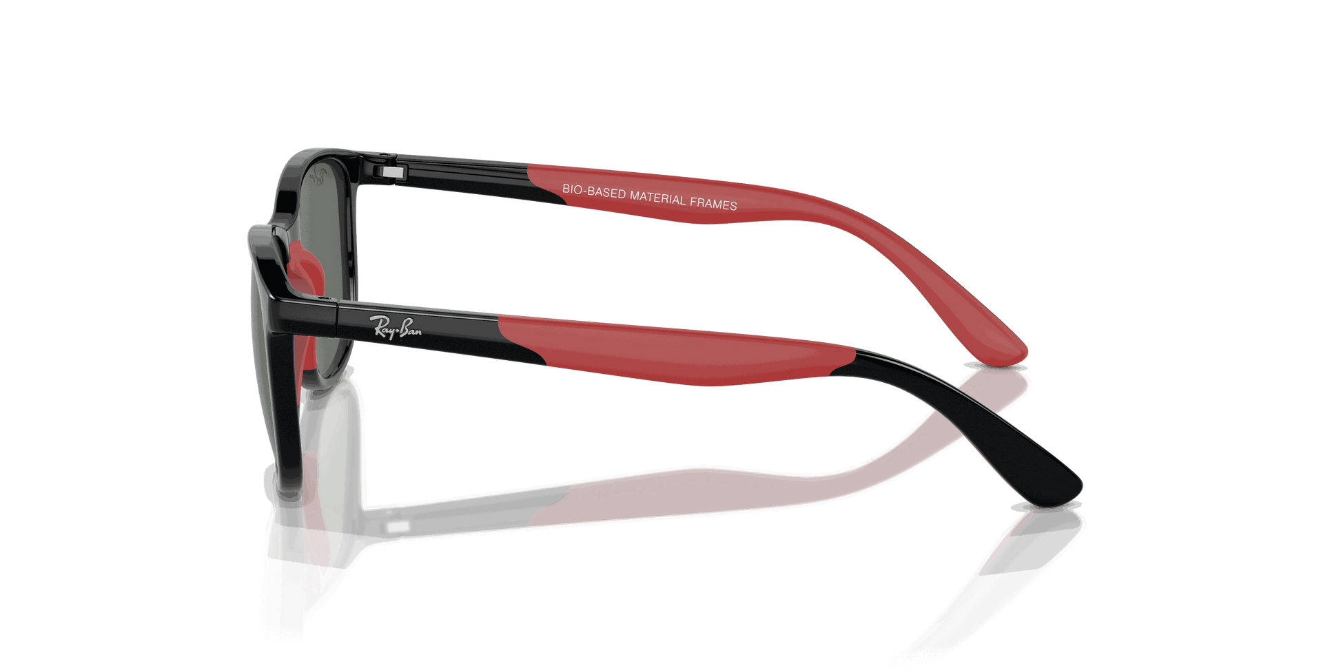 [Dark Green Lenses, Polished Black On Red Frame]