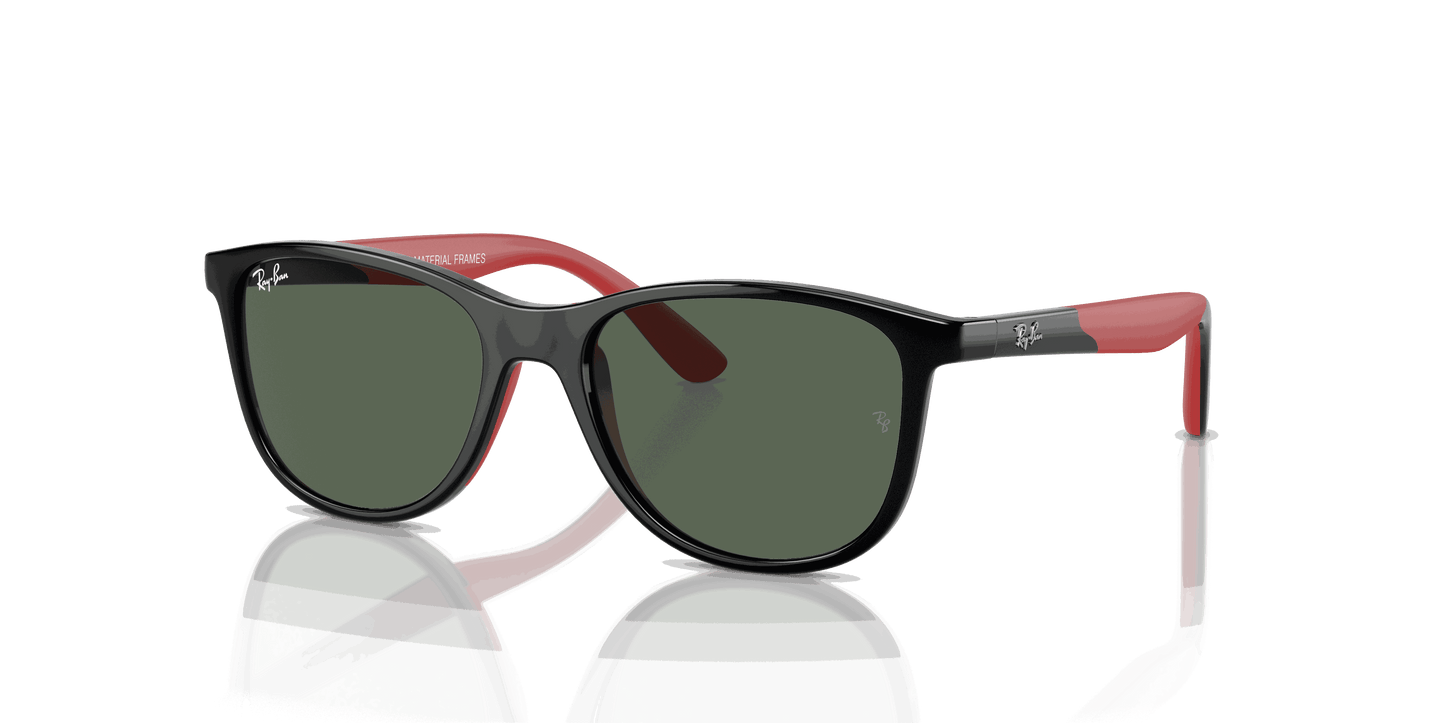 [Dark Green Lenses, Polished Black On Red Frame]